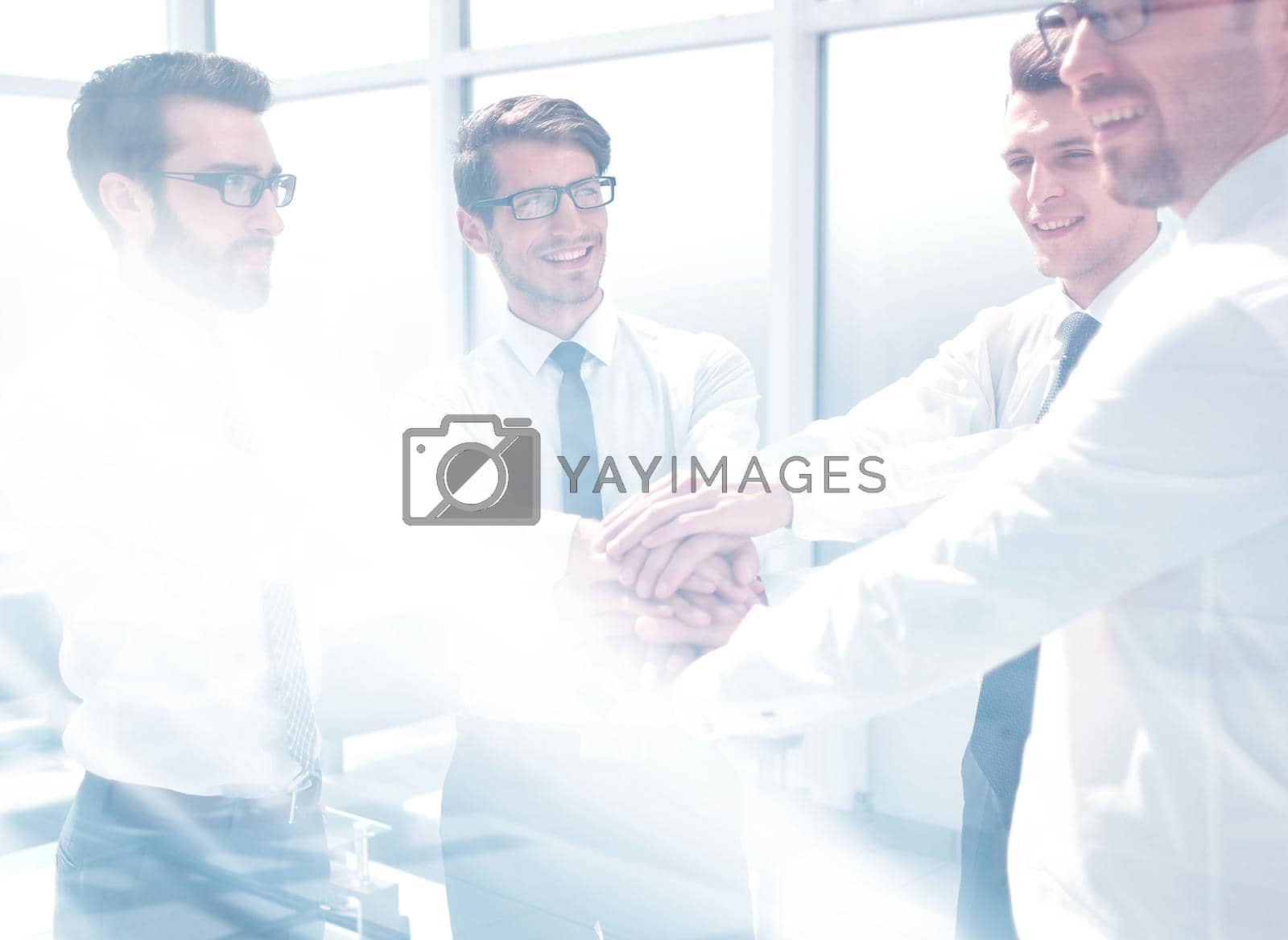 Royalty free image of successful business by showing their unity by asdf