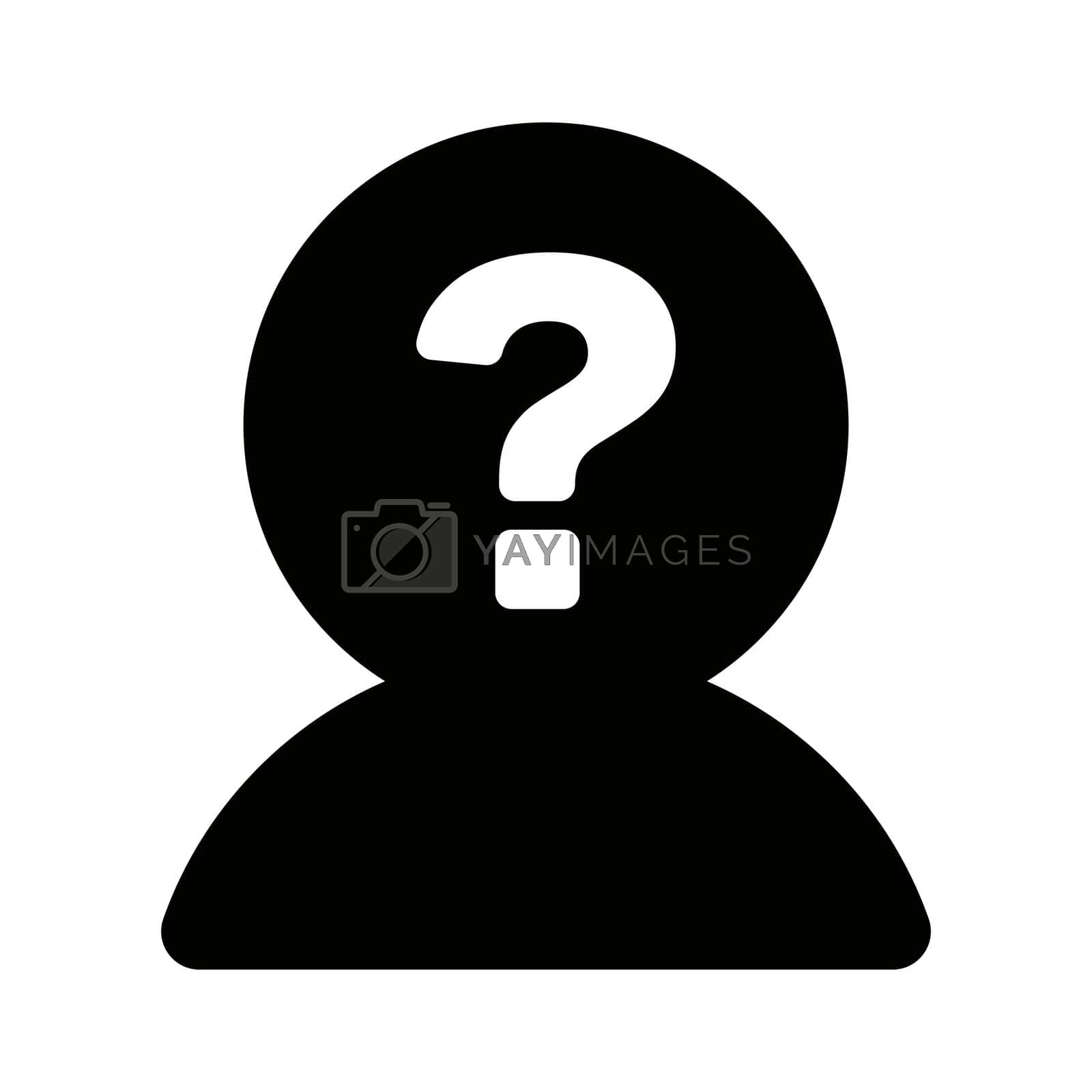 Royalty free image of Silhouette of a mysterious figure. A suspicious figure. A vector. by illust_monster