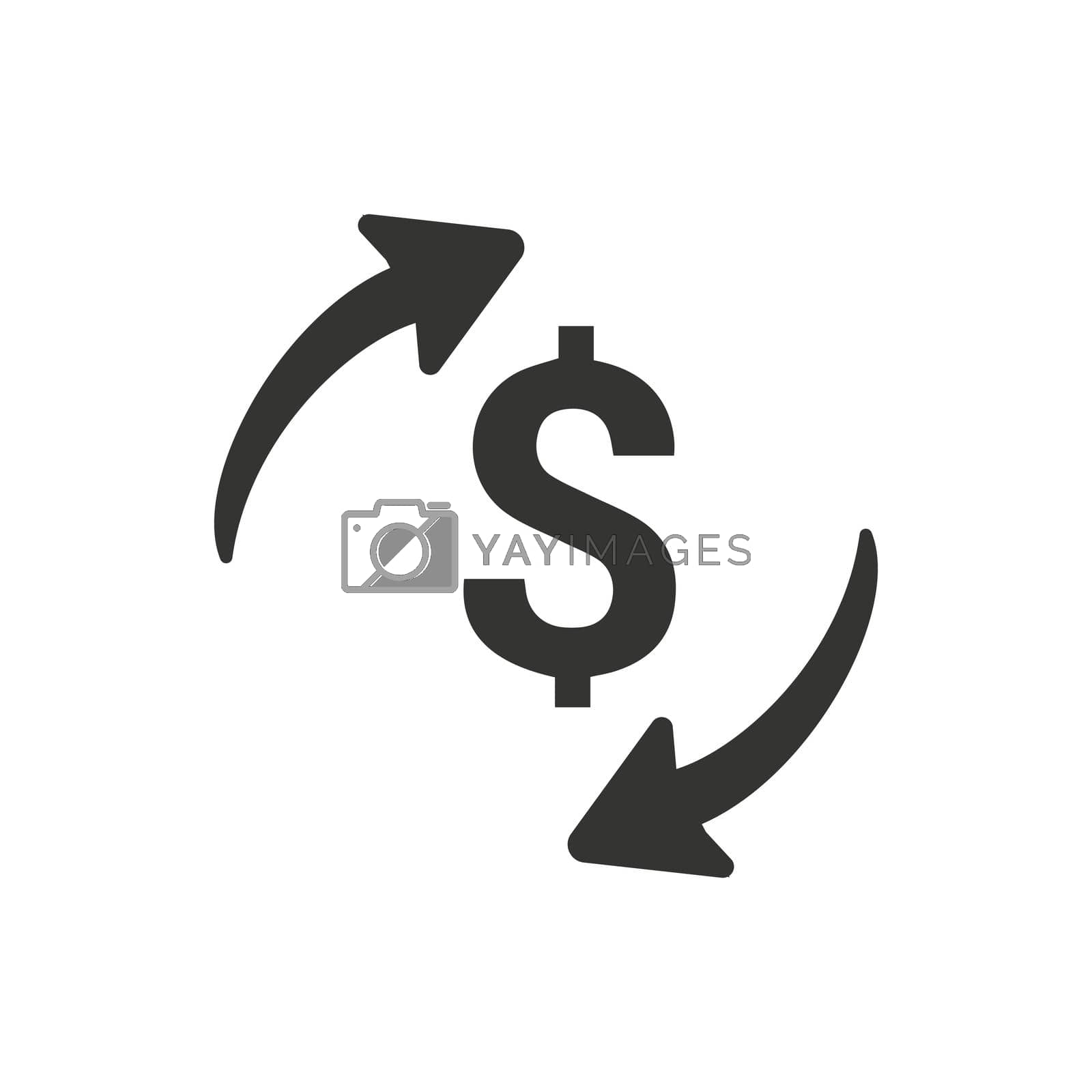 Royalty free image of Currency Conversion icon. Meticulously designed vector EPS file. by delwar018