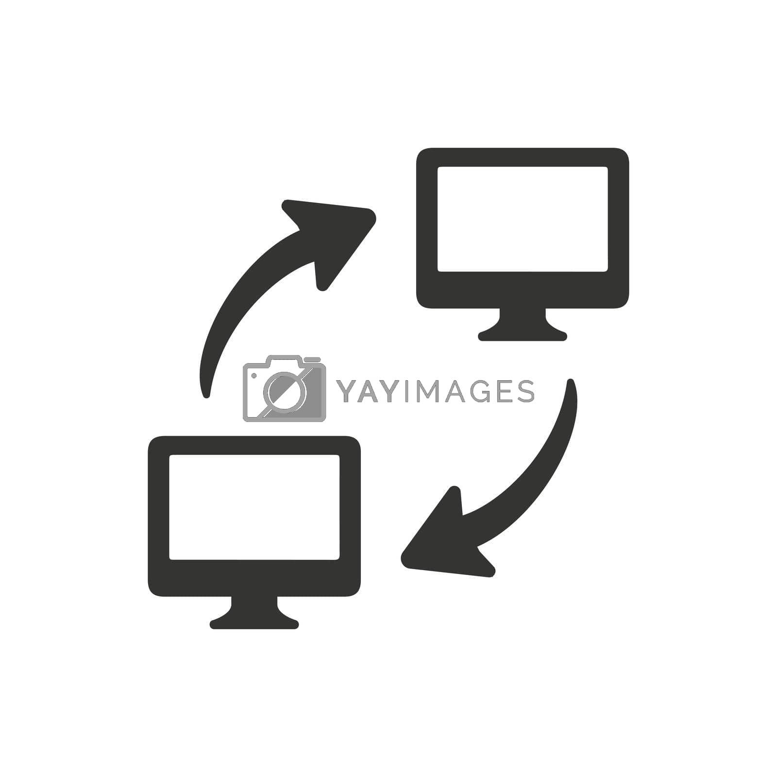 Royalty free image of Data Transfer icon. Meticulously designed vector EPS file. by delwar018