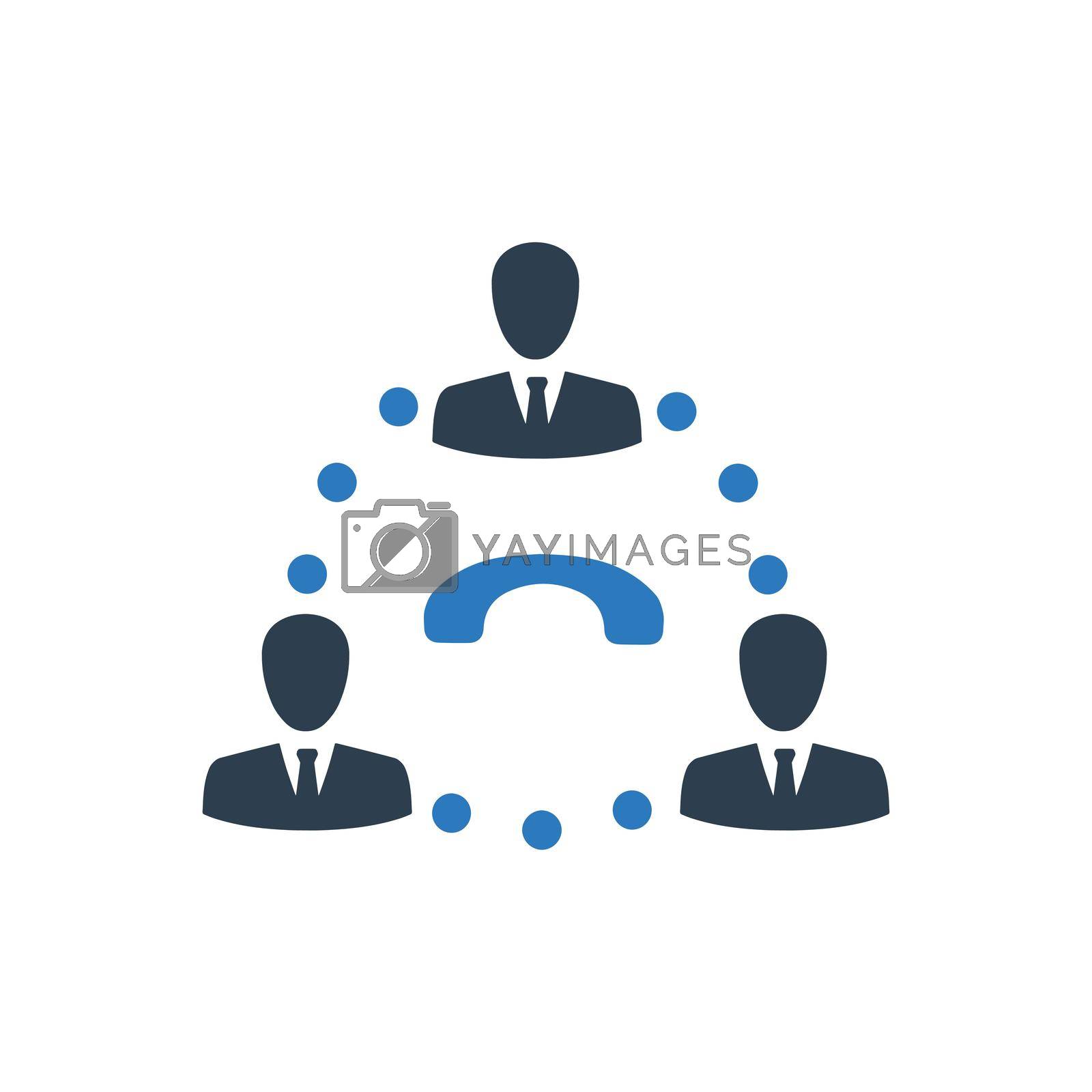 Business Communication icon. Meticulously designed vector EPS file.