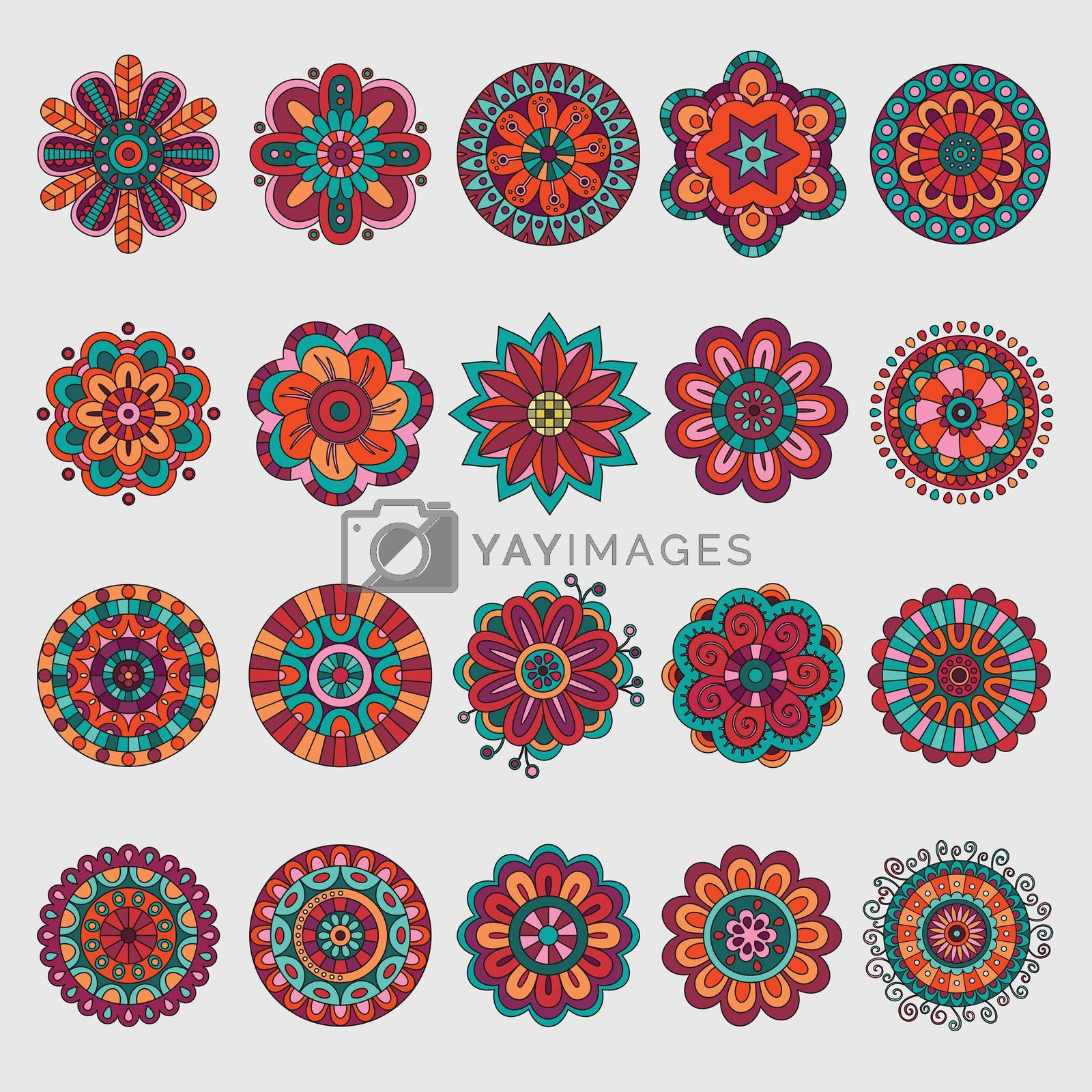 Royalty free image of Set of floral design elements by balabolka