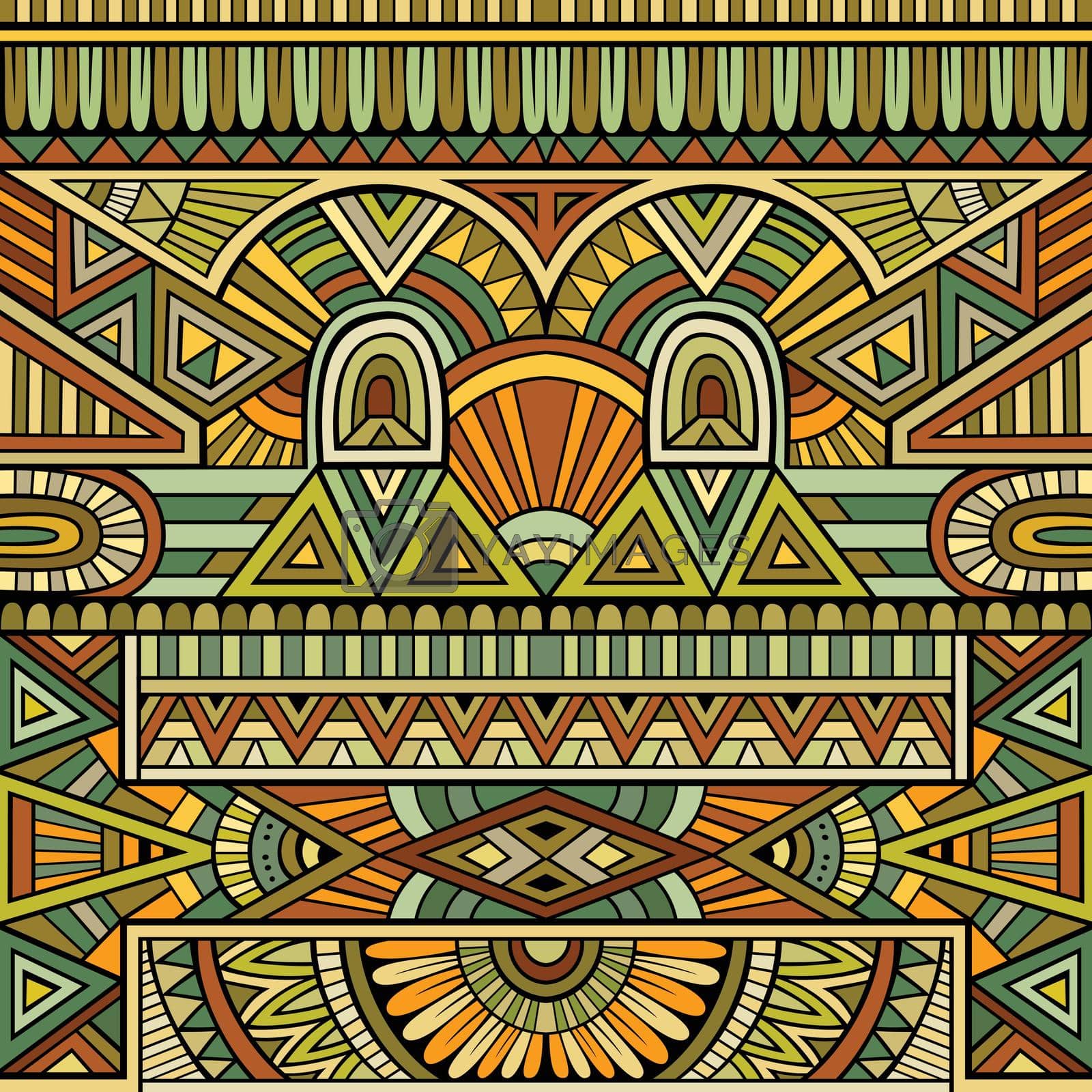 Royalty free image of Abstract vector tribal ethnic background by balabolka