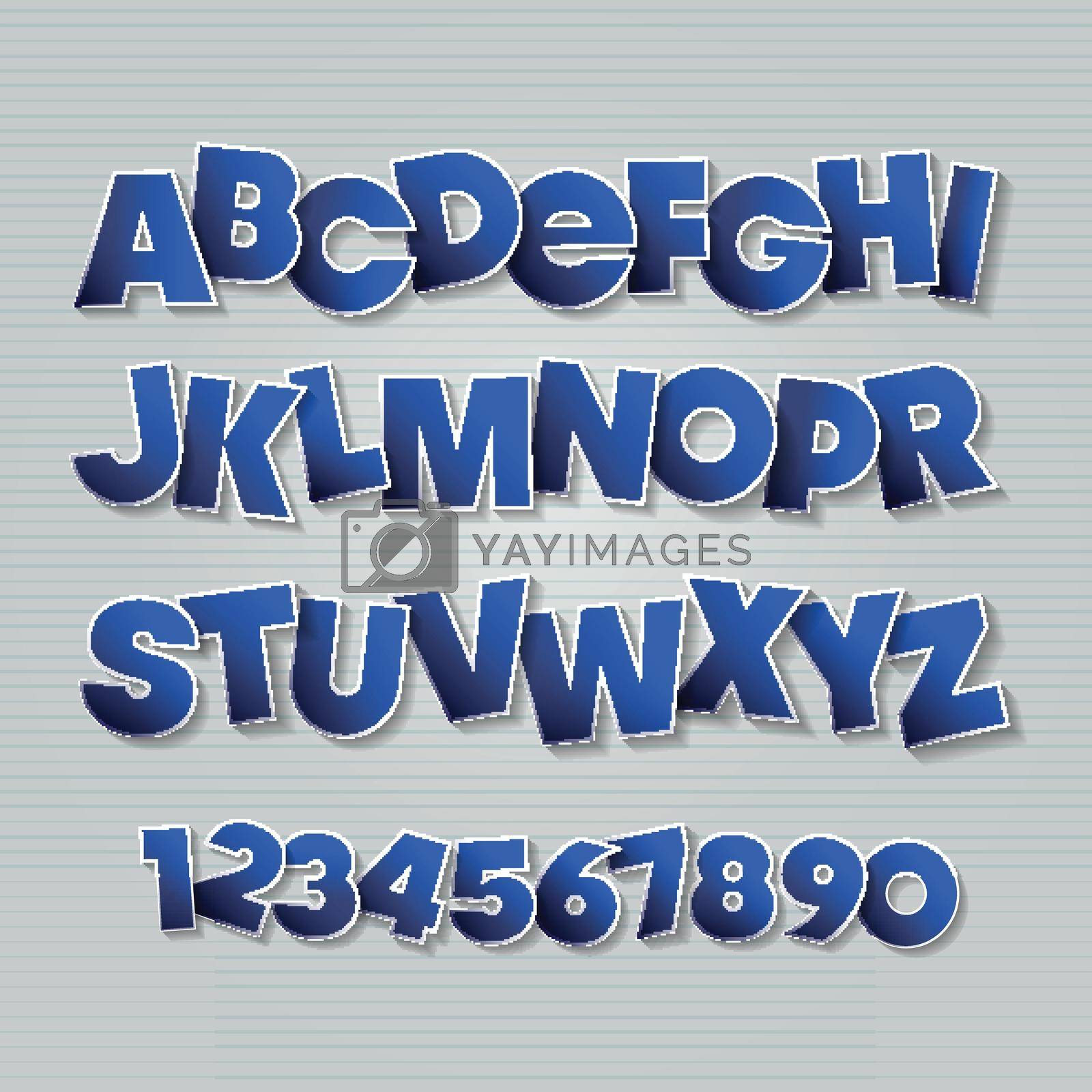 Royalty free image of Vector English Alphabet Letters by balabolka