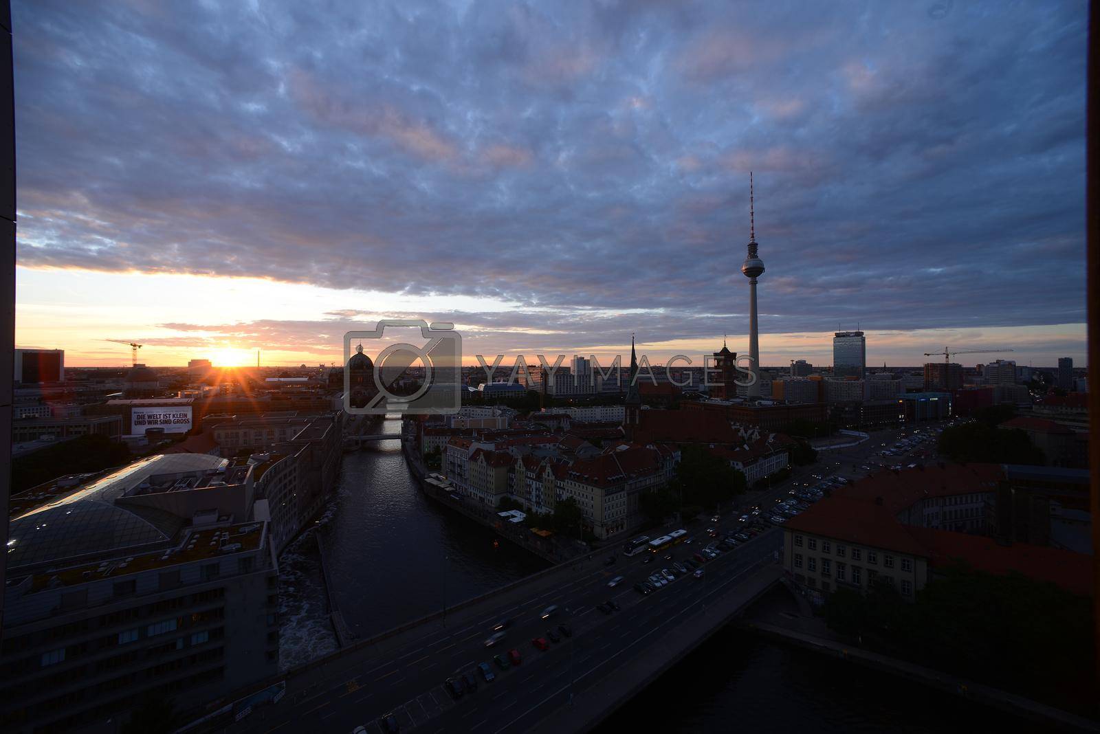 Royalty free image of berlin cityscape by porbital