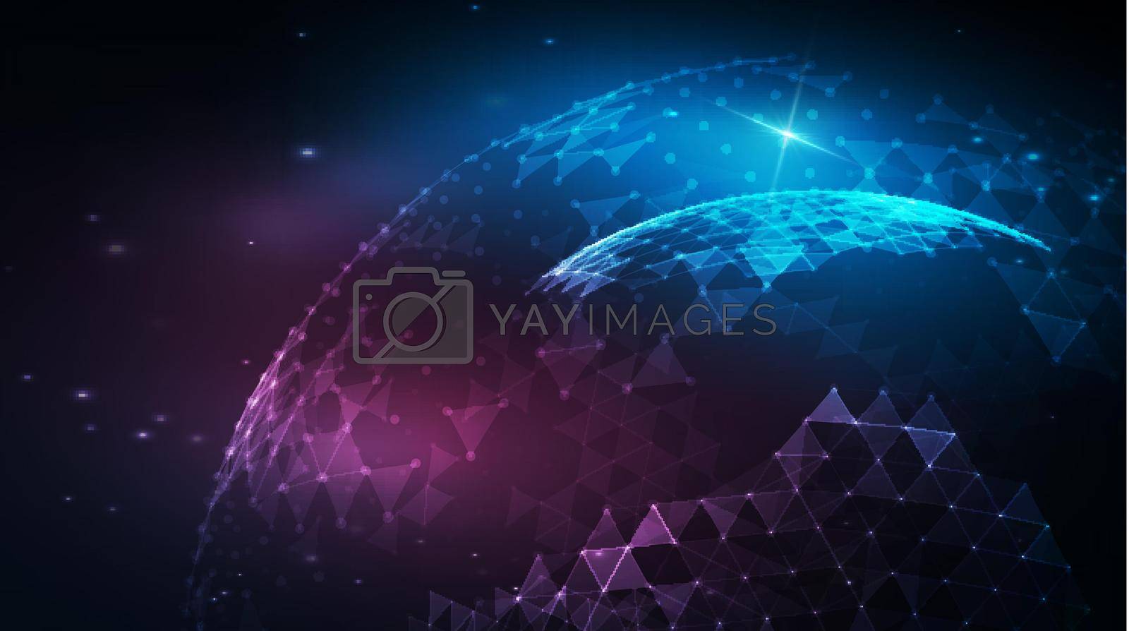 Royalty free image of Music abstract background blue. Equalizer for music, showing sound waves with music waves, music background equalizer vector concept. by DmytroRazinkov