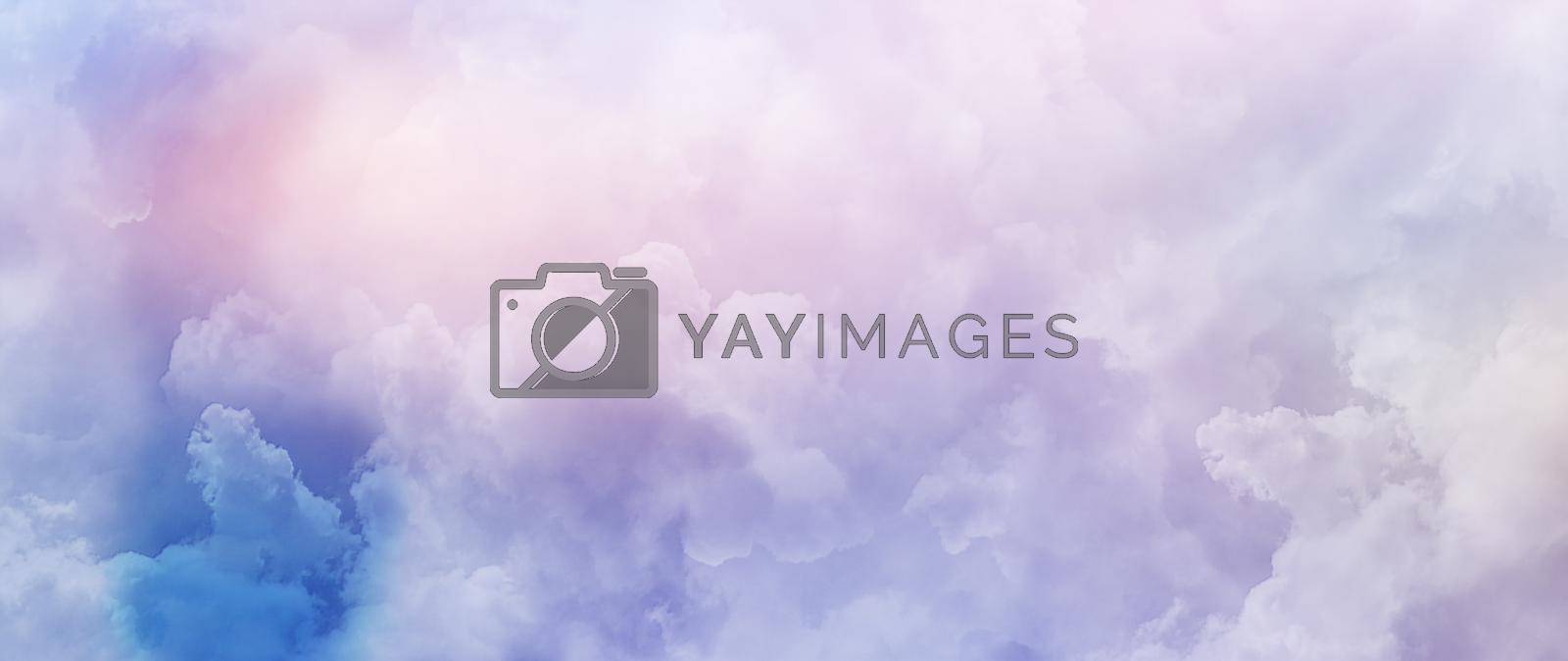 Royalty free image of Artistic Clouds Art Color PurpleAbstract Background Concept Of Celebration by yay_lmrb