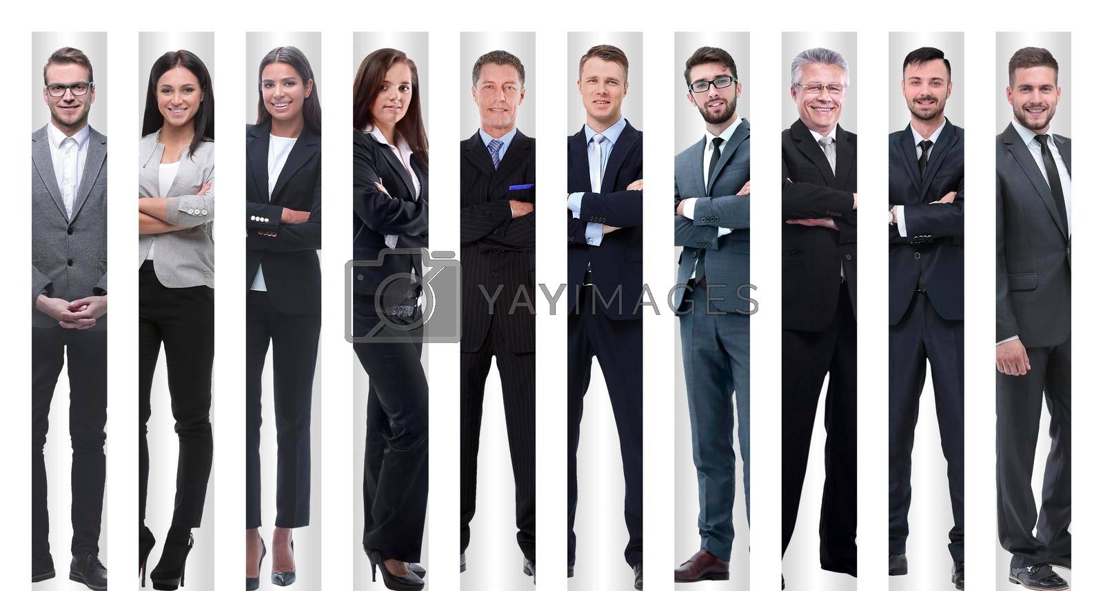 Royalty free image of in full growth. modern successful business people. by asdf