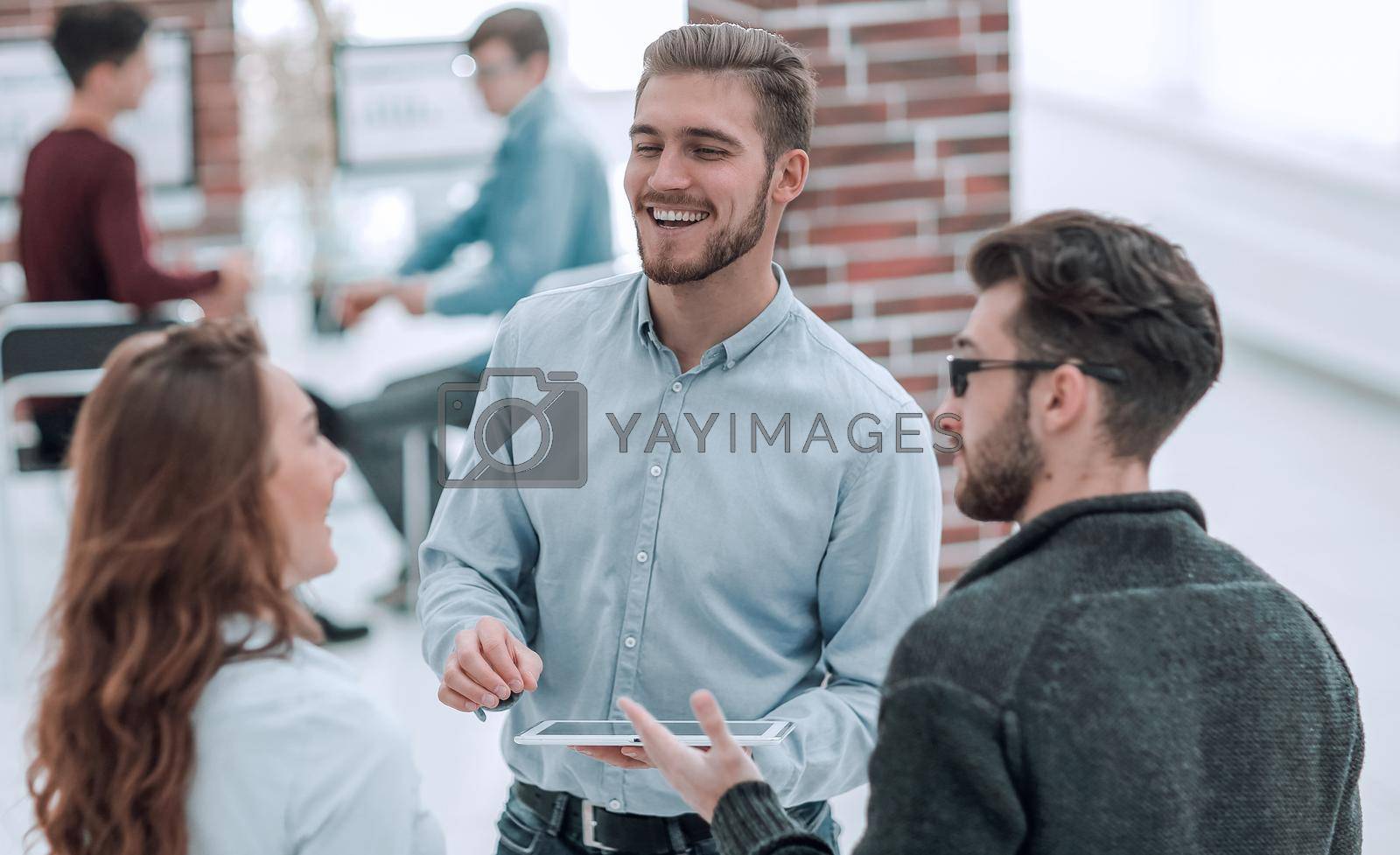 Royalty free image of Team meeting in creative office. by asdf