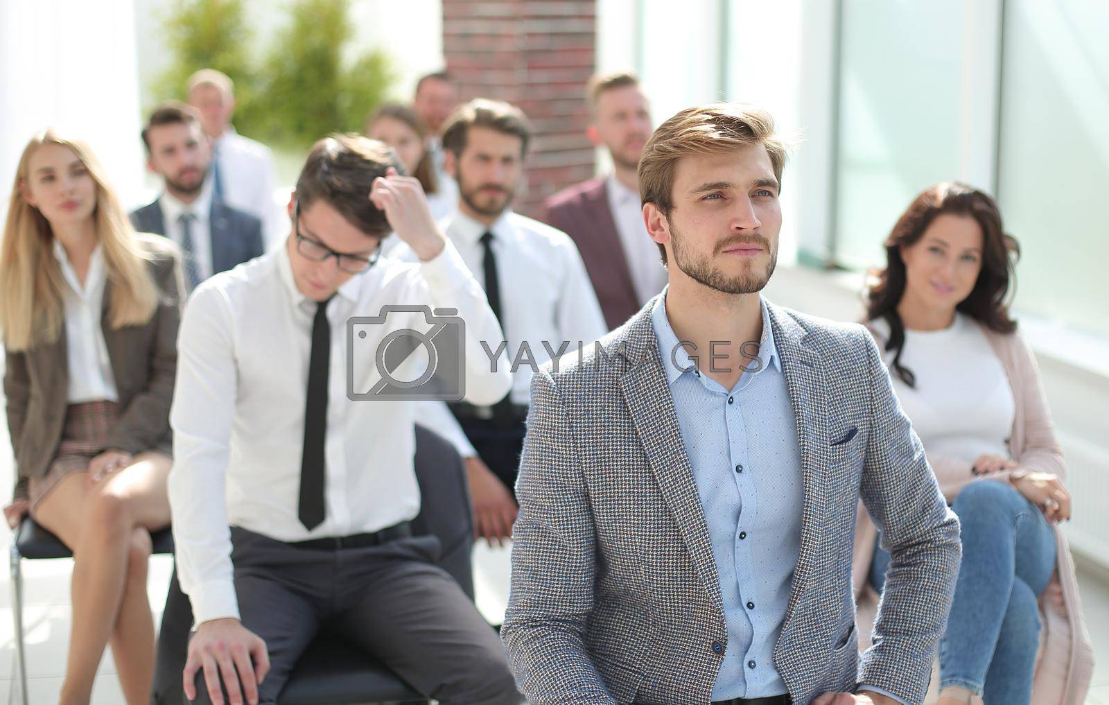 Royalty free image of group of business people at the training event by asdf