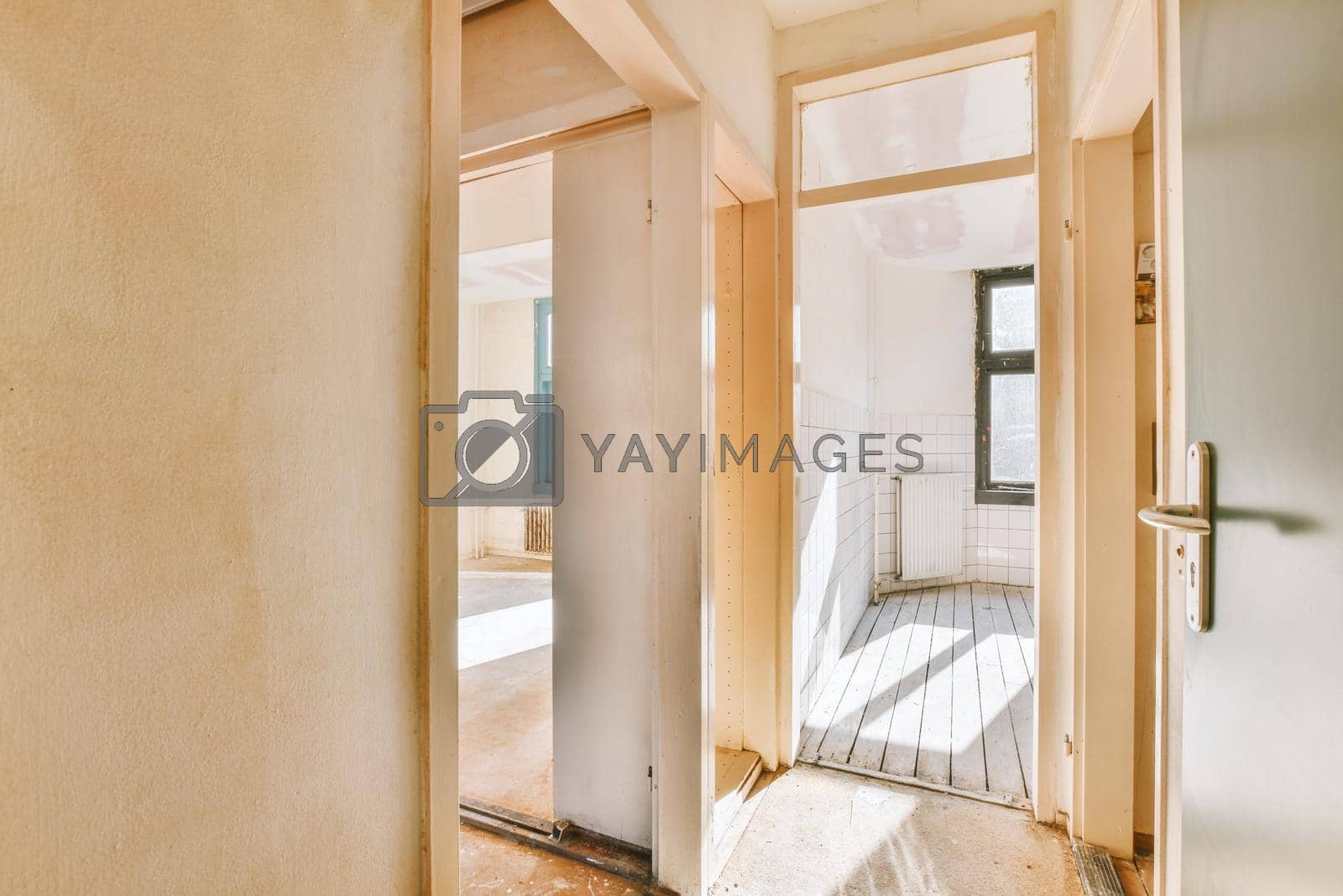 Royalty free image of A simple corridor with access by casamedia