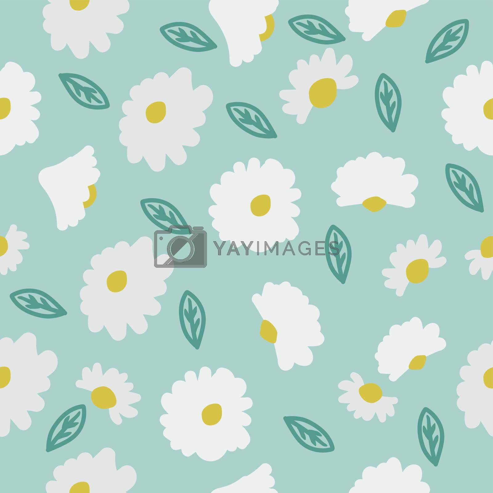 Royalty free image of abstract flowers Seamless pattern repeat wallpaper by focus_bell