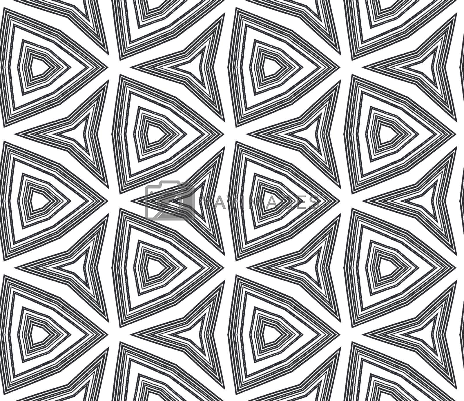 Royalty free image of Striped hand drawn pattern. Black symmetrical by beginagain