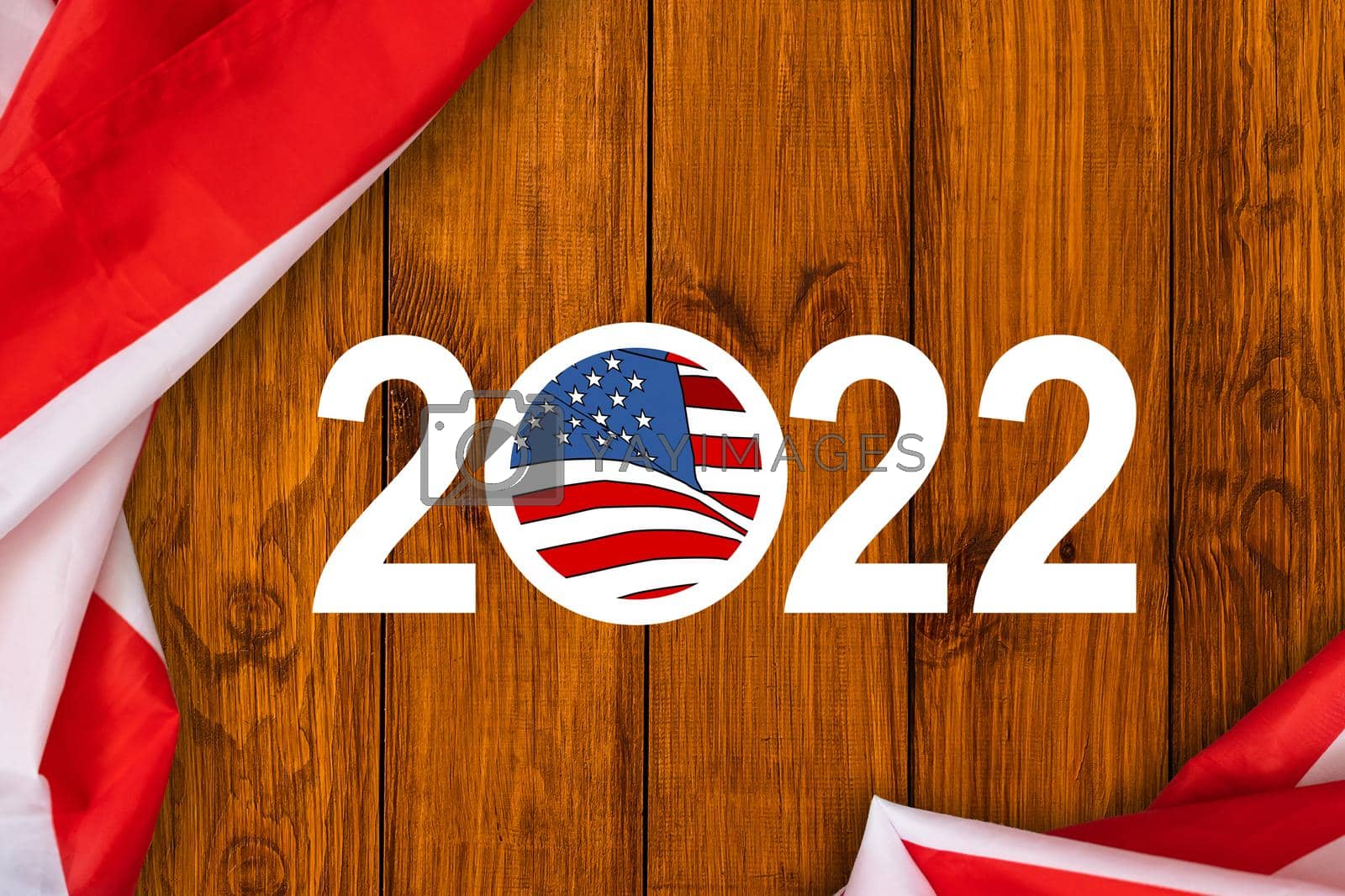 Royalty free image of 2022 election day in united states. illustration graphic ofunited states flag by Andelov13