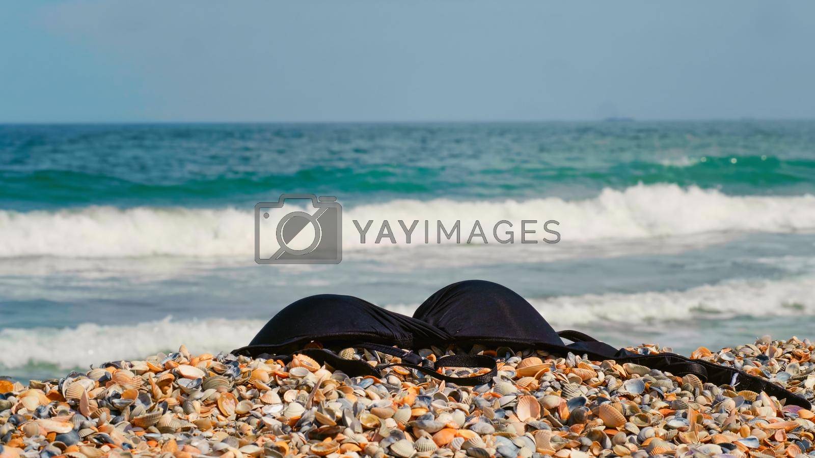 Royalty free image of Heat on summer at ocean, sea, seaside. by RecCameraStock