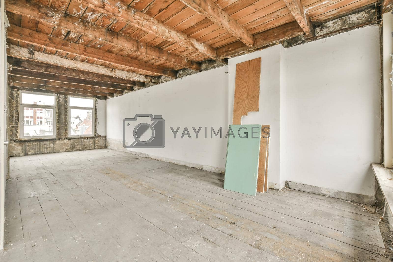 Royalty free image of Empty room with window by casamedia