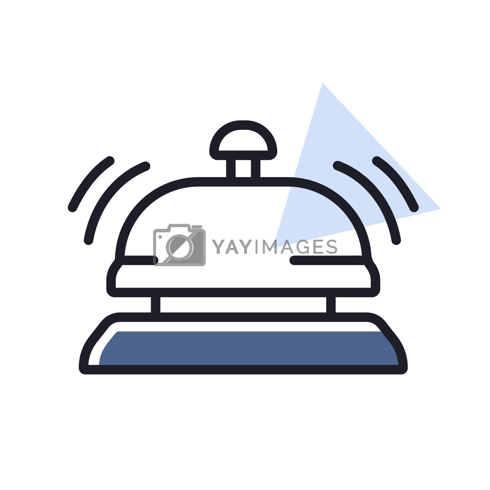 Royalty free image of Counter bell, hotel, service vector isolated icon by nosik