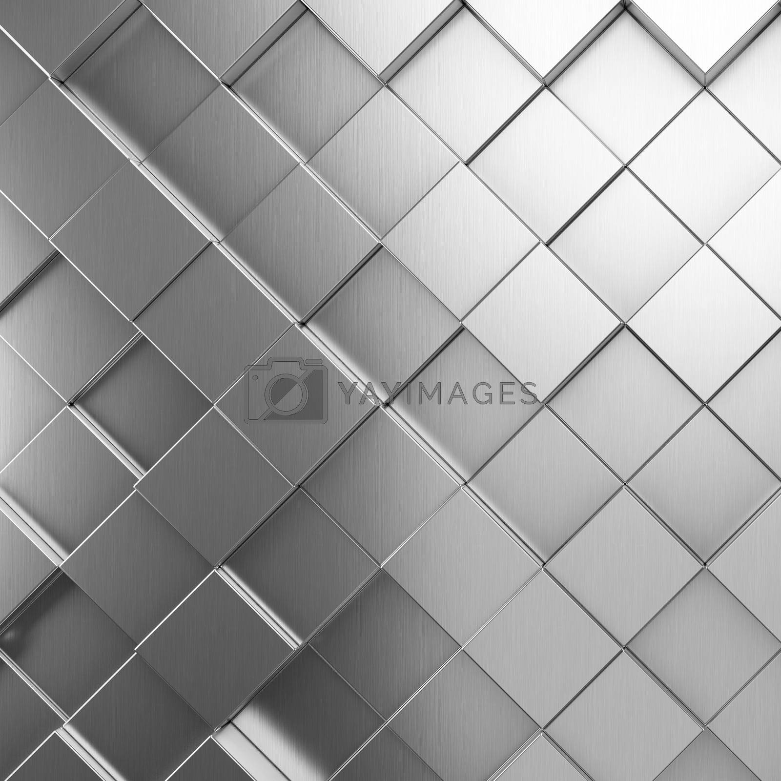 Royalty free image of Futuristic and technological hexagonal background. 3d rendering by Taut