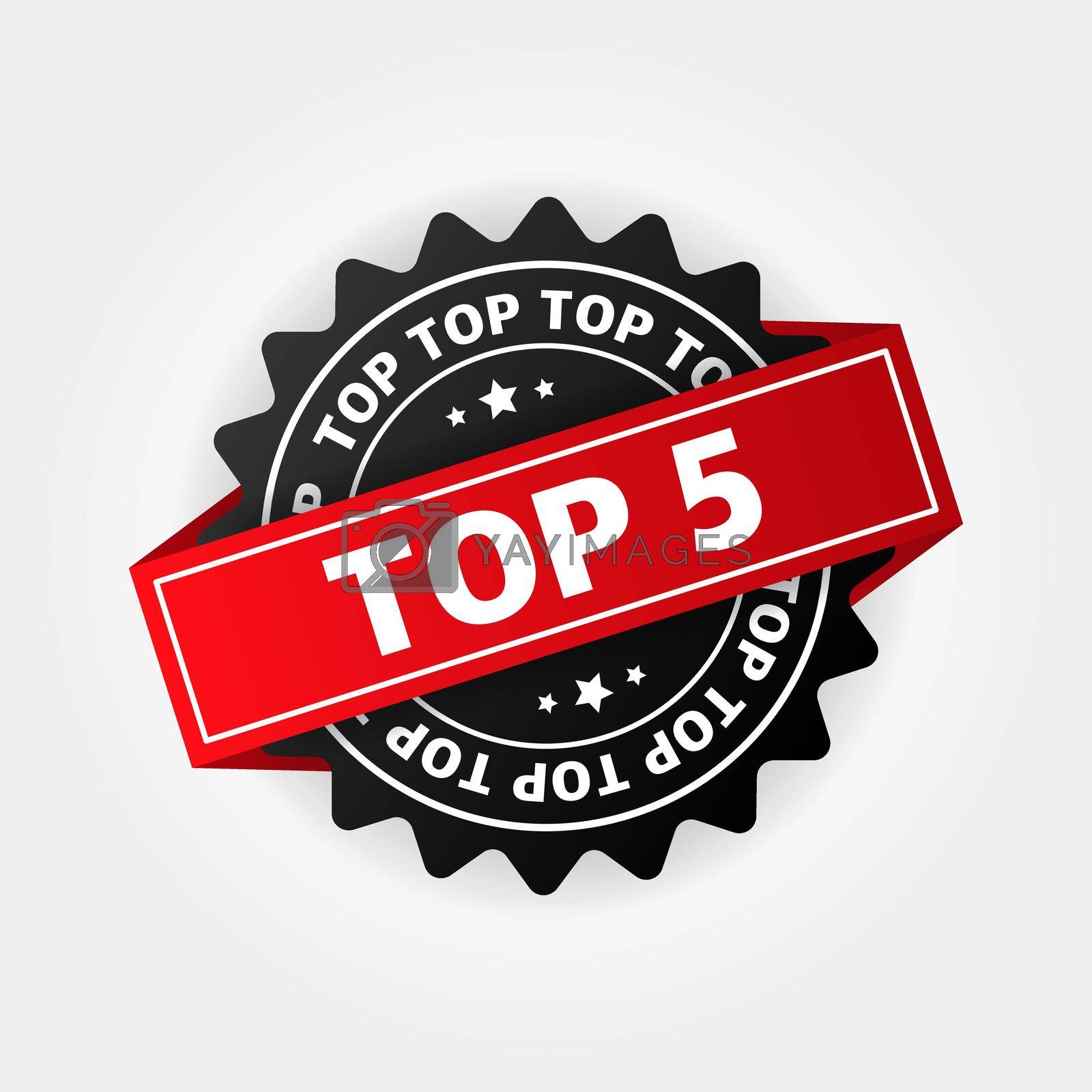 Royalty free image of Top 5. Best ten list on white background. by Vector-Up