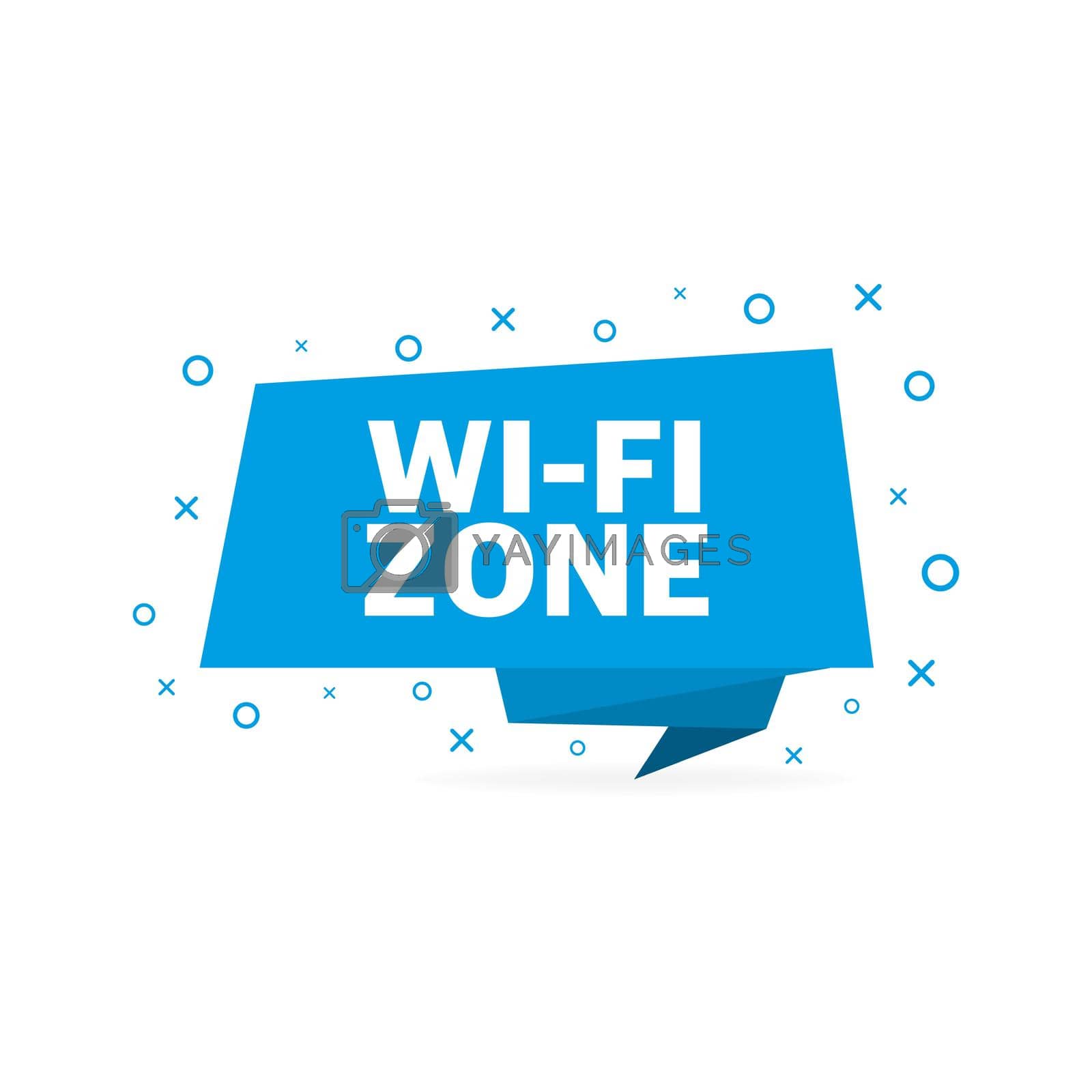 Royalty free image of vector wifi symbol, free wifi icon on white background. by Vector-Up