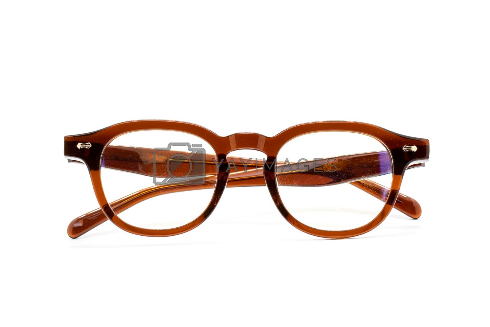 Royalty free image of Image of modern fashionable spectacles isolated on white background, Eyewear, Glasses. by yod67