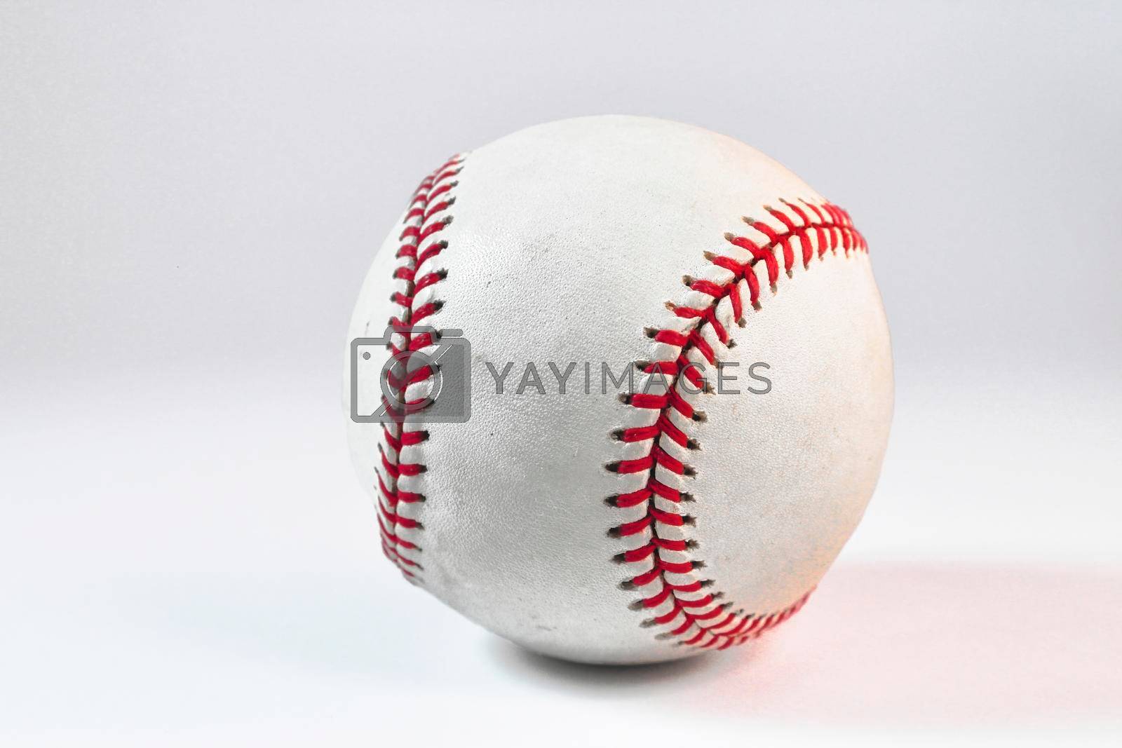 Royalty free image of A baseball isolated against a white background by tennesseewitney