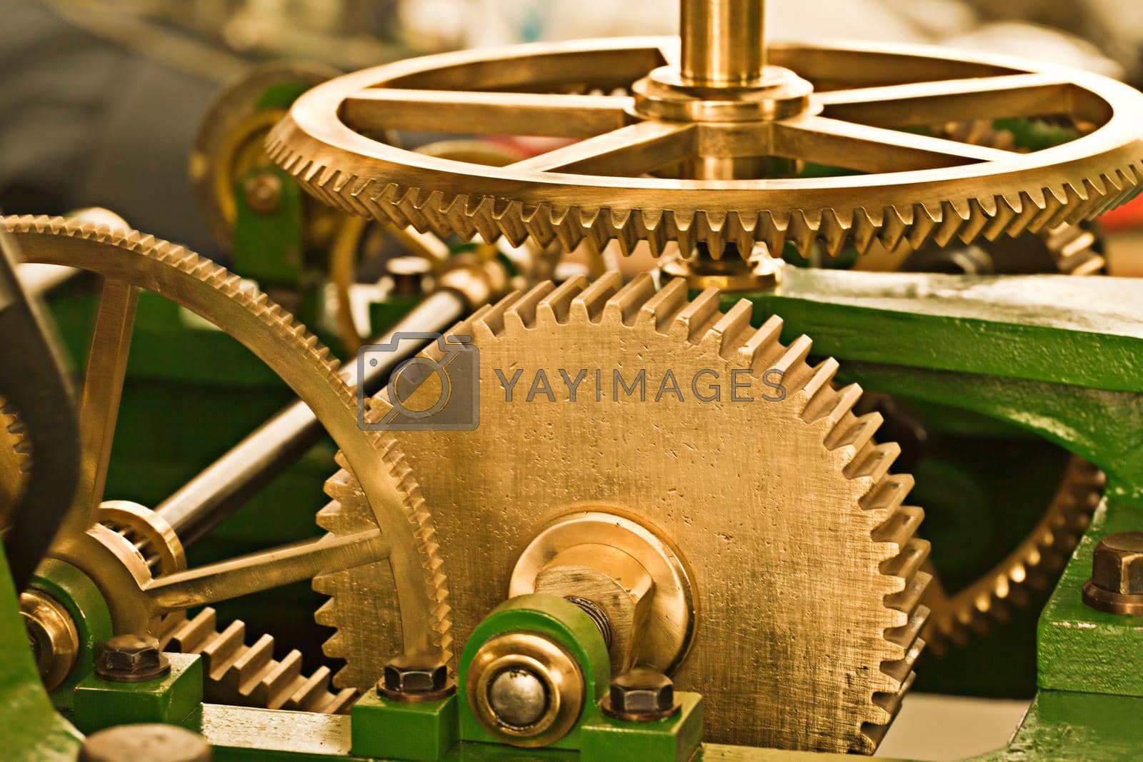 Royalty free image of Working like a well-oiled machine. Clockwork machinery that looks well-maintained. by YuriArcurs