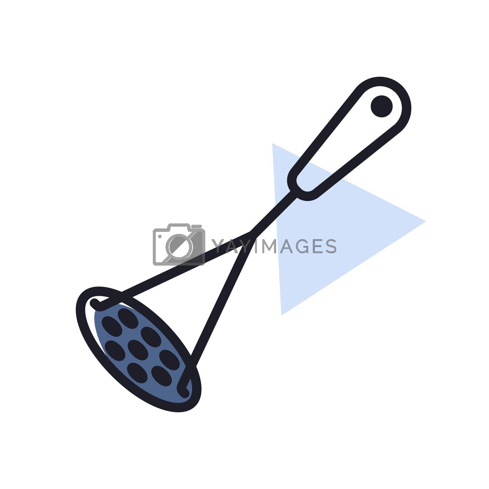 Royalty free image of Potato masher vector icon. Kitchen appliances by nosik
