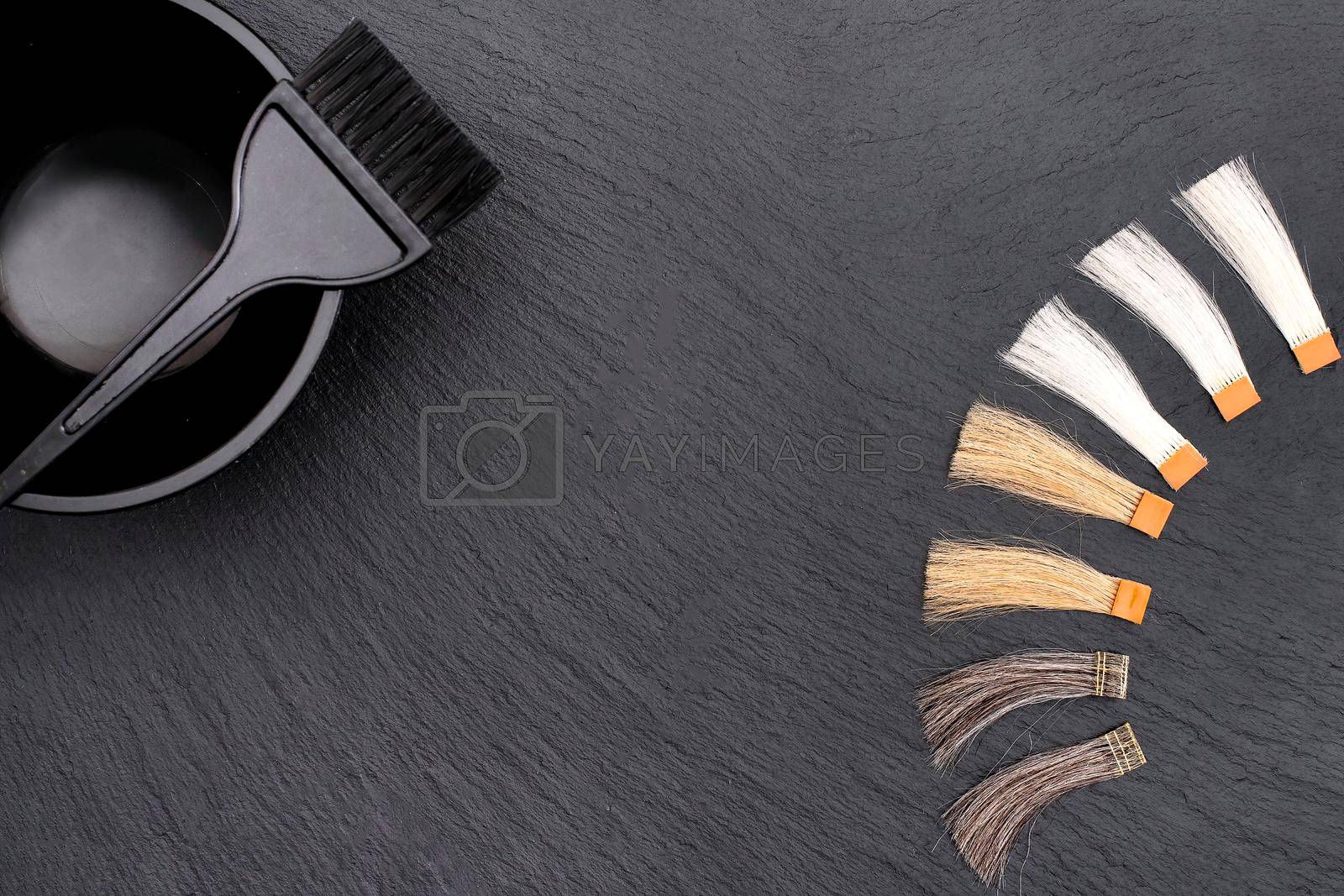 Royalty free image of Hairdresser Accessories for coloring hair by Jyliana