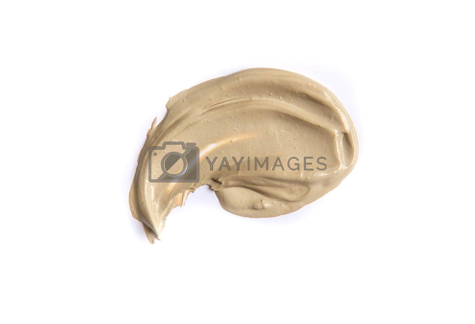 Royalty free image of Mask clay spa texture isolate. Selective focus. by yanadjana