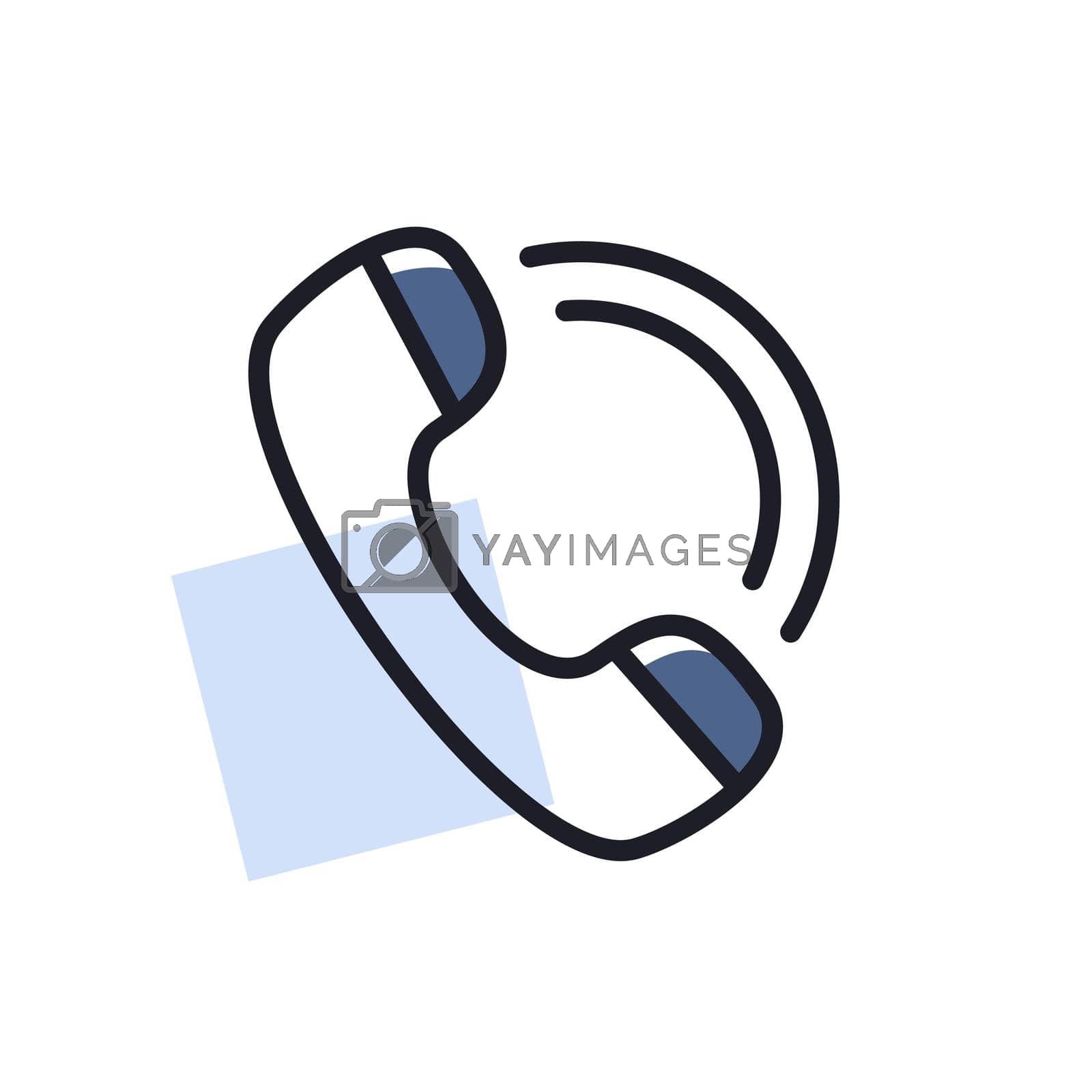 Royalty free image of Phone handset vector icon. E-commerce sign by nosik