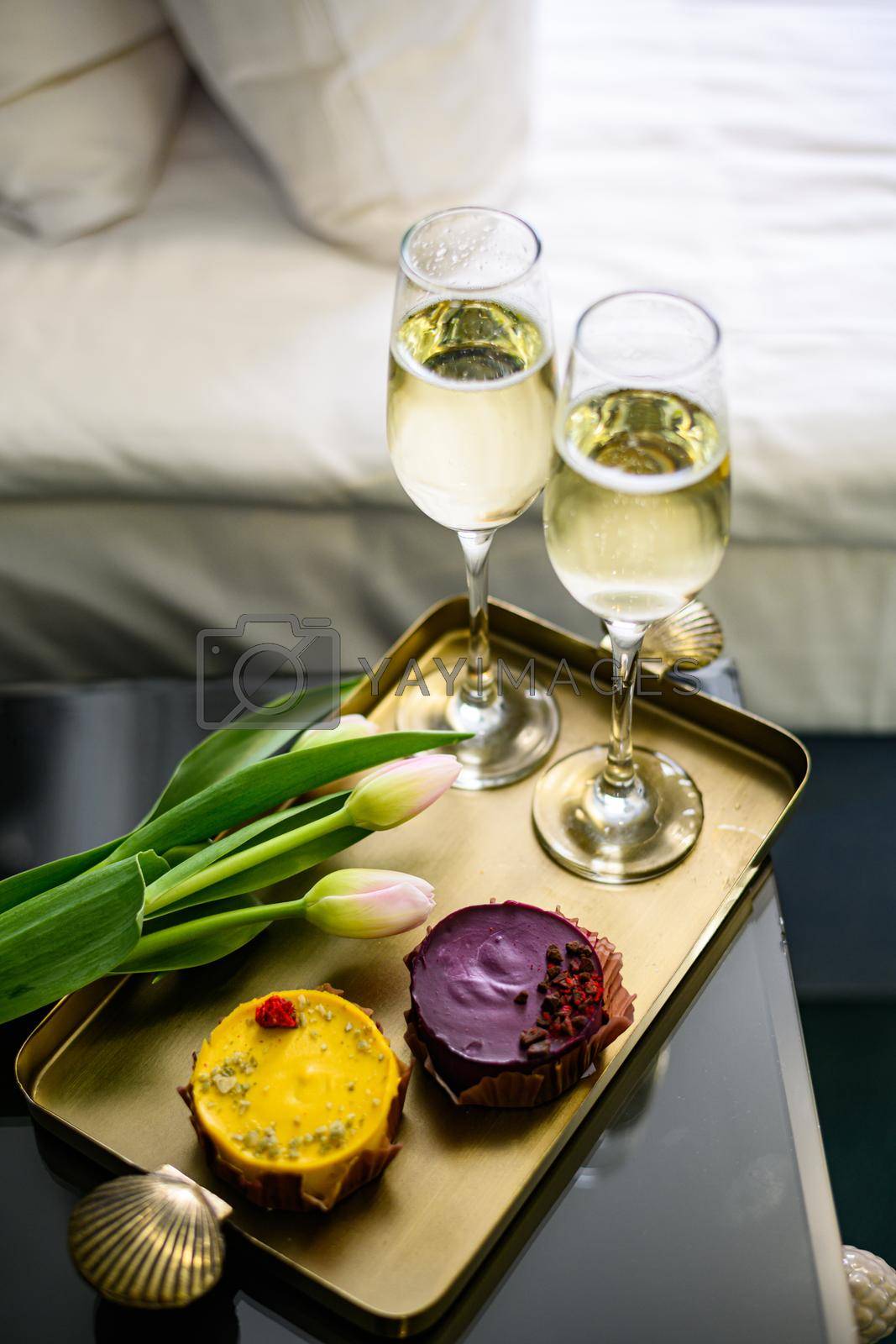 Royalty free image of Hotel service welcome drink by Ilianesolenyi