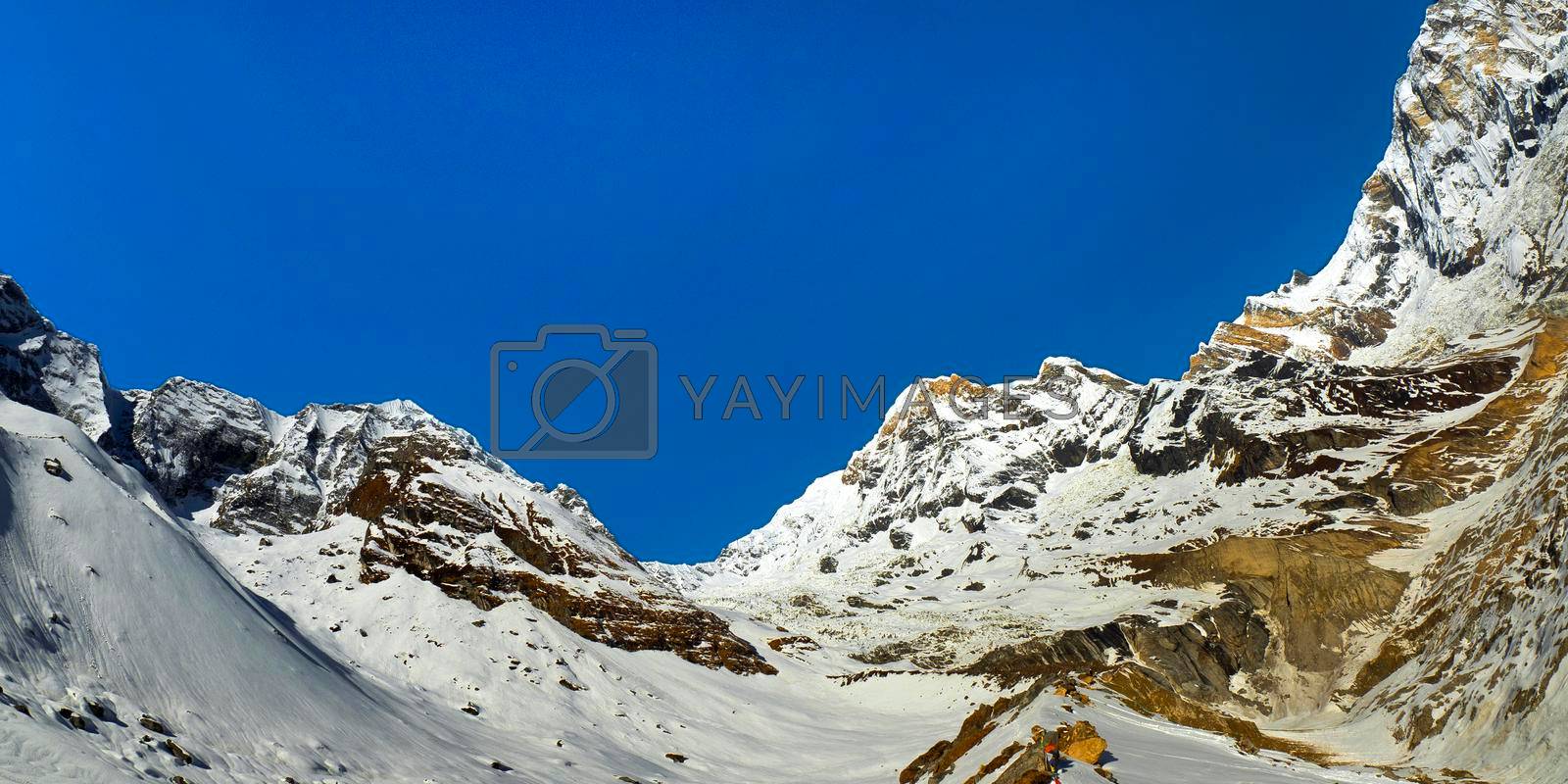 Royalty free image of Annapurna Range from Annapurna Base Camp, Annapurna Conservation Area, Himalaya, Nepal by alcaproac