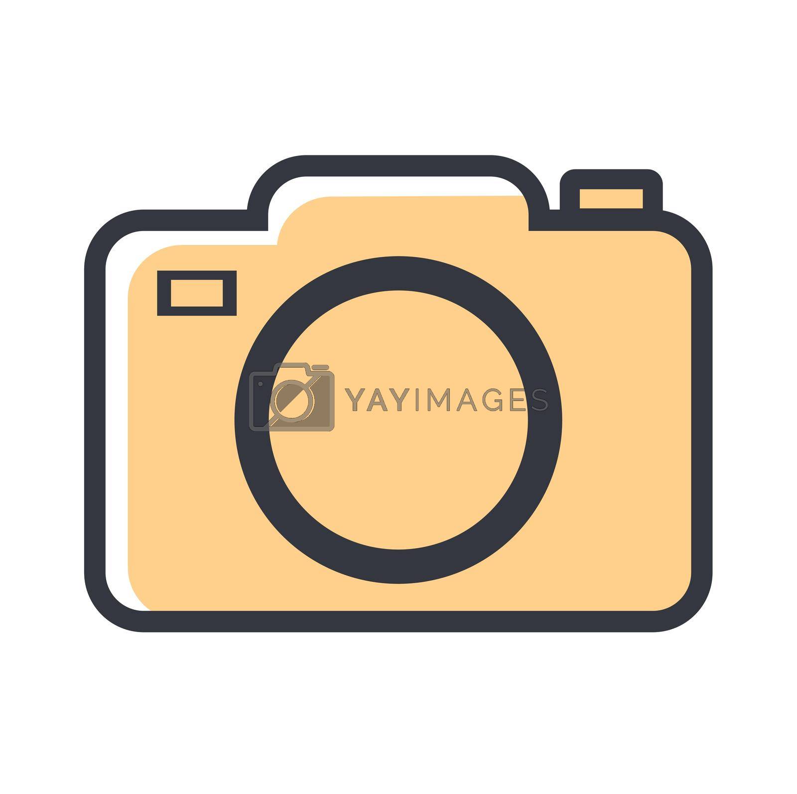 Royalty free image of camera icon symbol logo flat style  by focus_bell