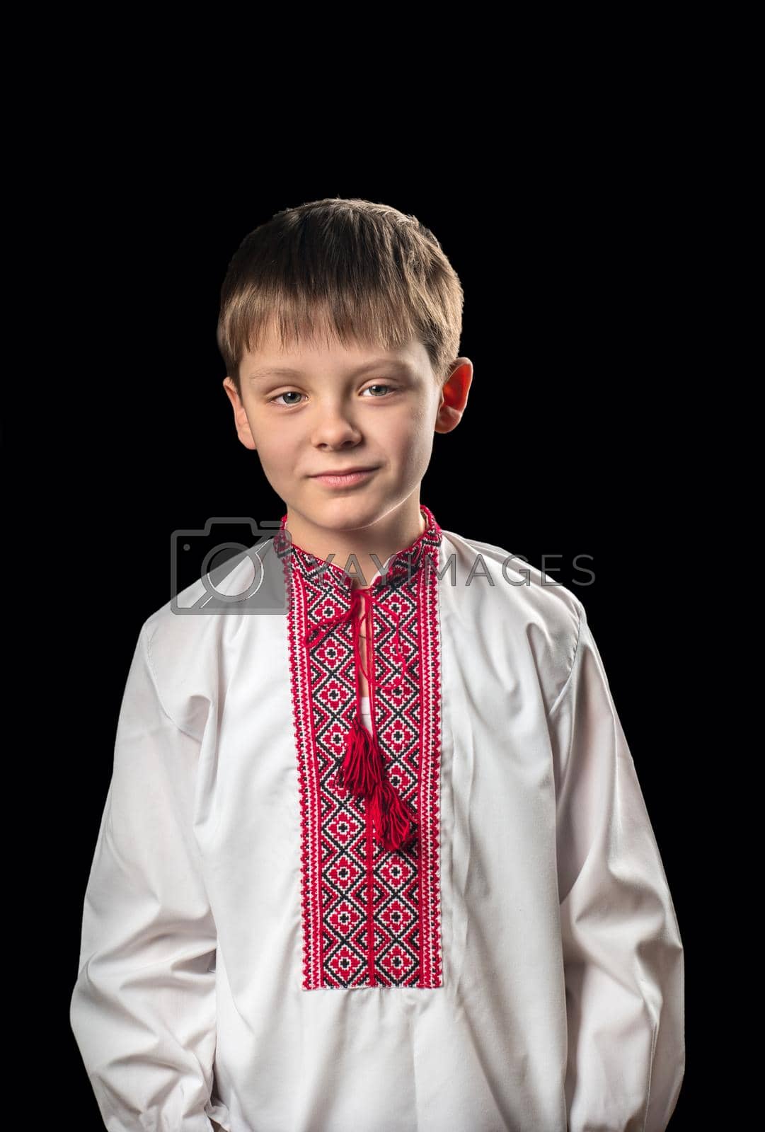 Royalty free image of Boy in Ukrainian national clothes by andregric