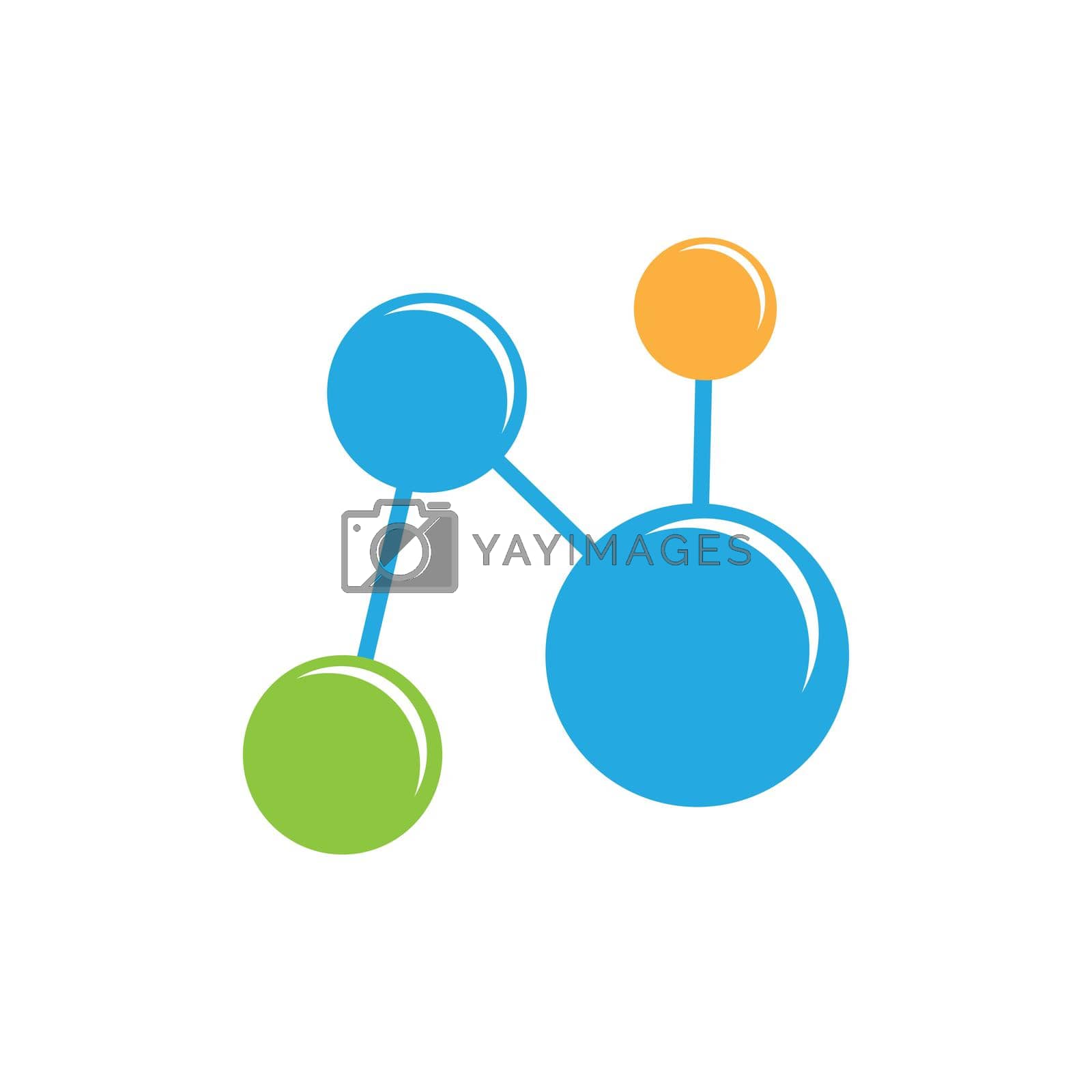 Royalty free image of Molecule logo illustration by awk