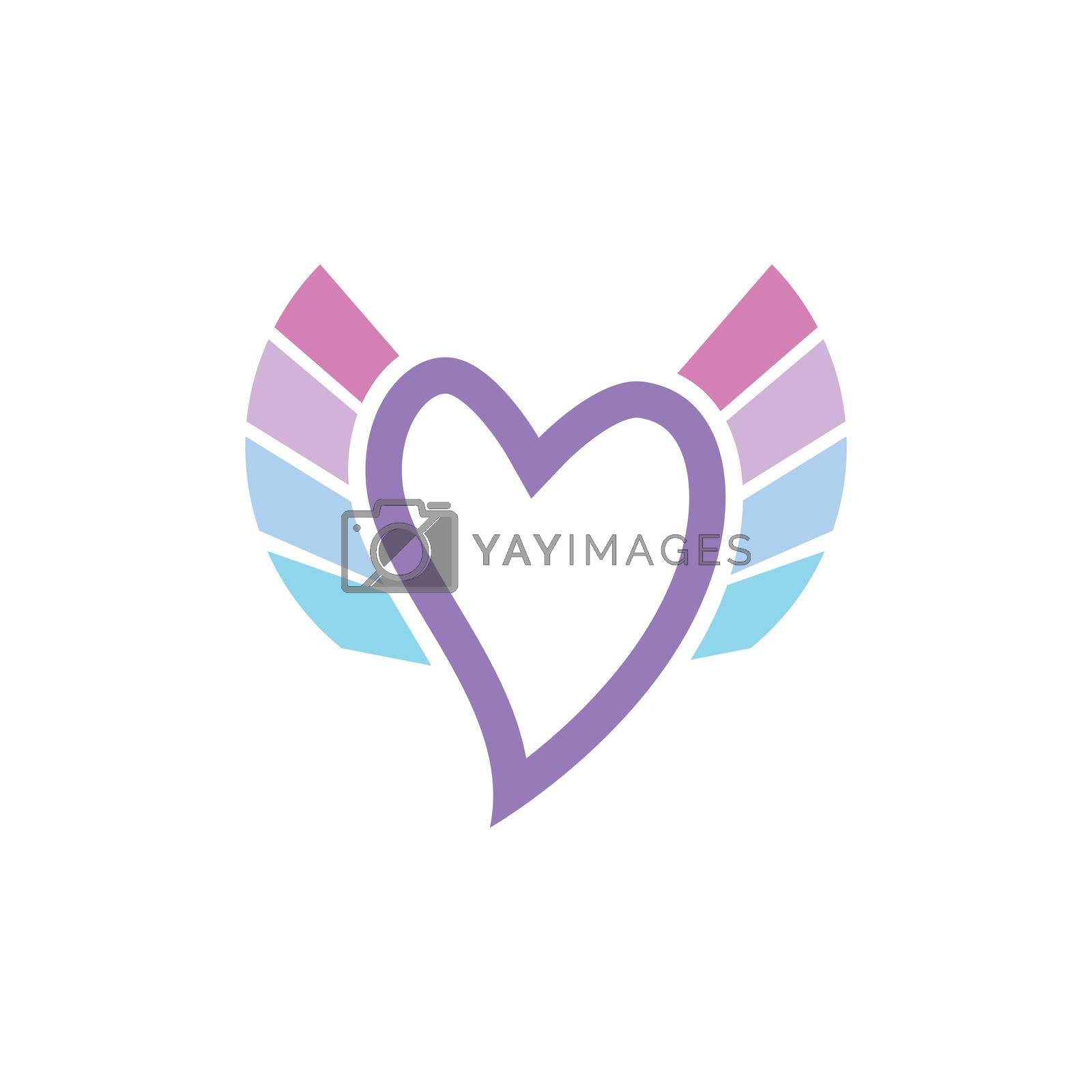 Royalty free image of Love logo vector illustration by awk