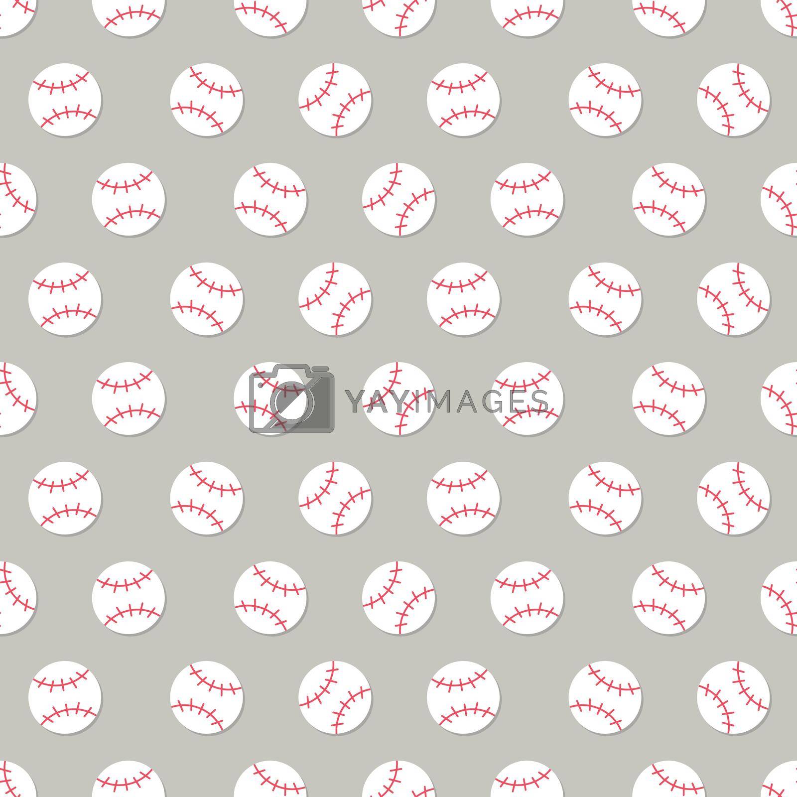 Royalty free image of Seamless baseball ball cartoon pattern by valueinvestor