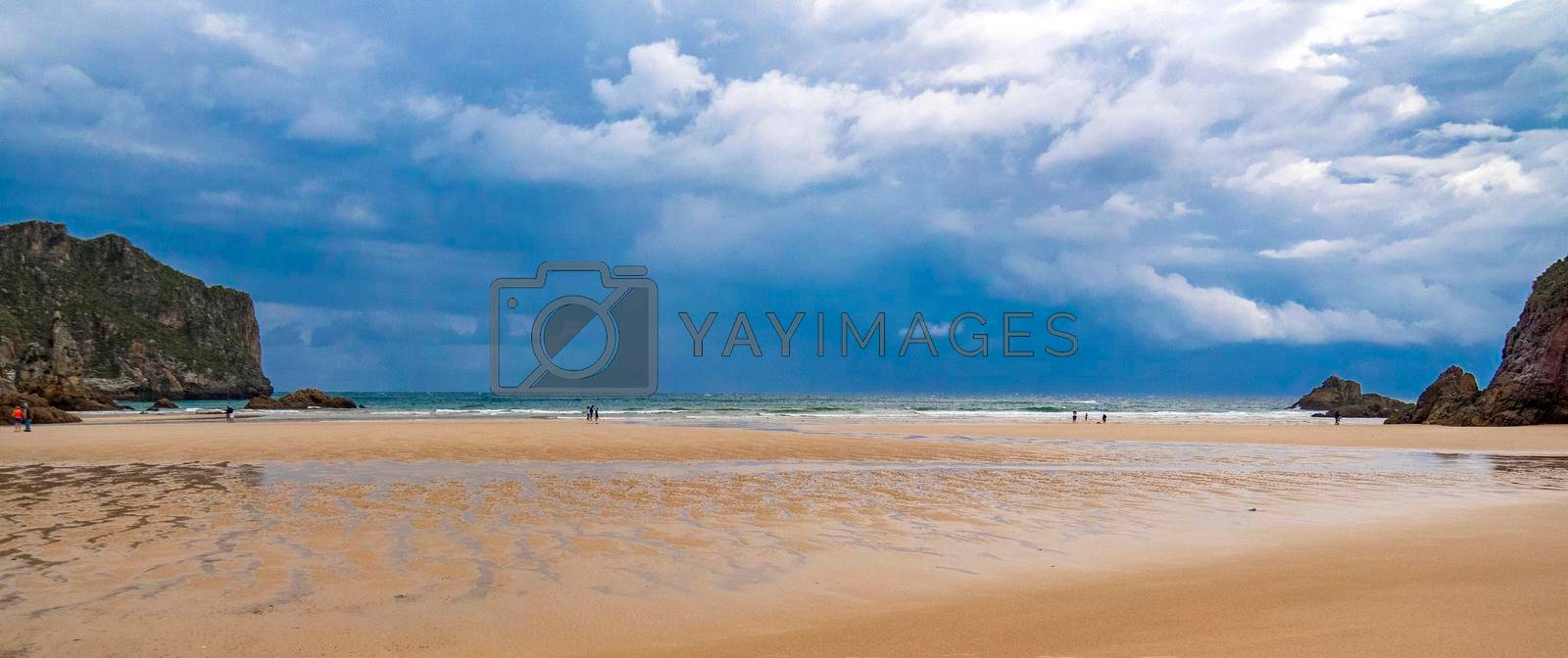 Royalty free image of Beach of La Franca, La Franca, Spain  by alcaproac