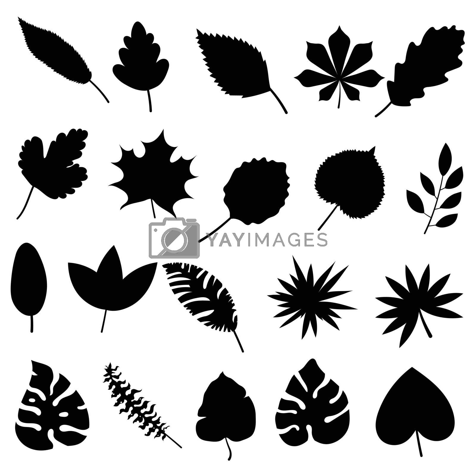 Royalty free image of Leaf silhouette cartoon by valueinvestor