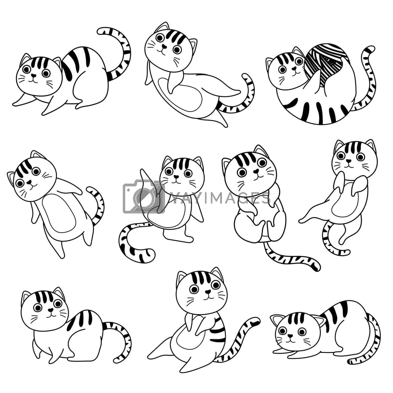Royalty free image of Cat cartoon drawing by valueinvestor