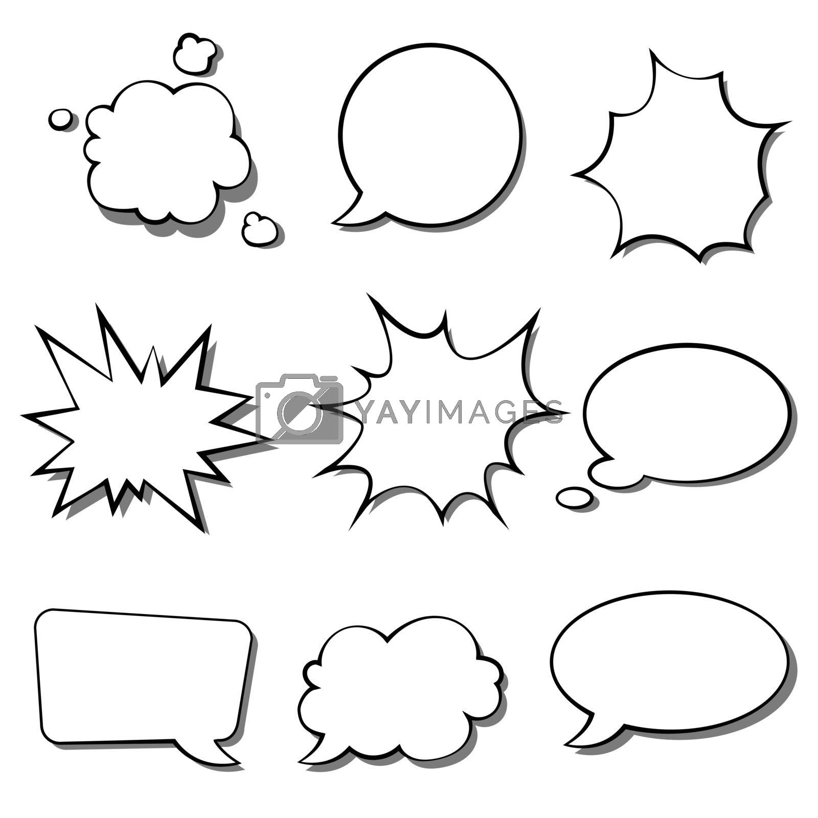 Royalty free image of Hand drawn speech bubble cartoon by valueinvestor