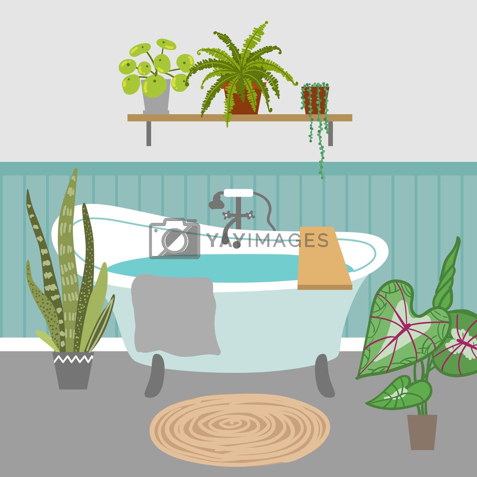 Royalty free image of Bathroom interior vector illustration. by steshnikova
