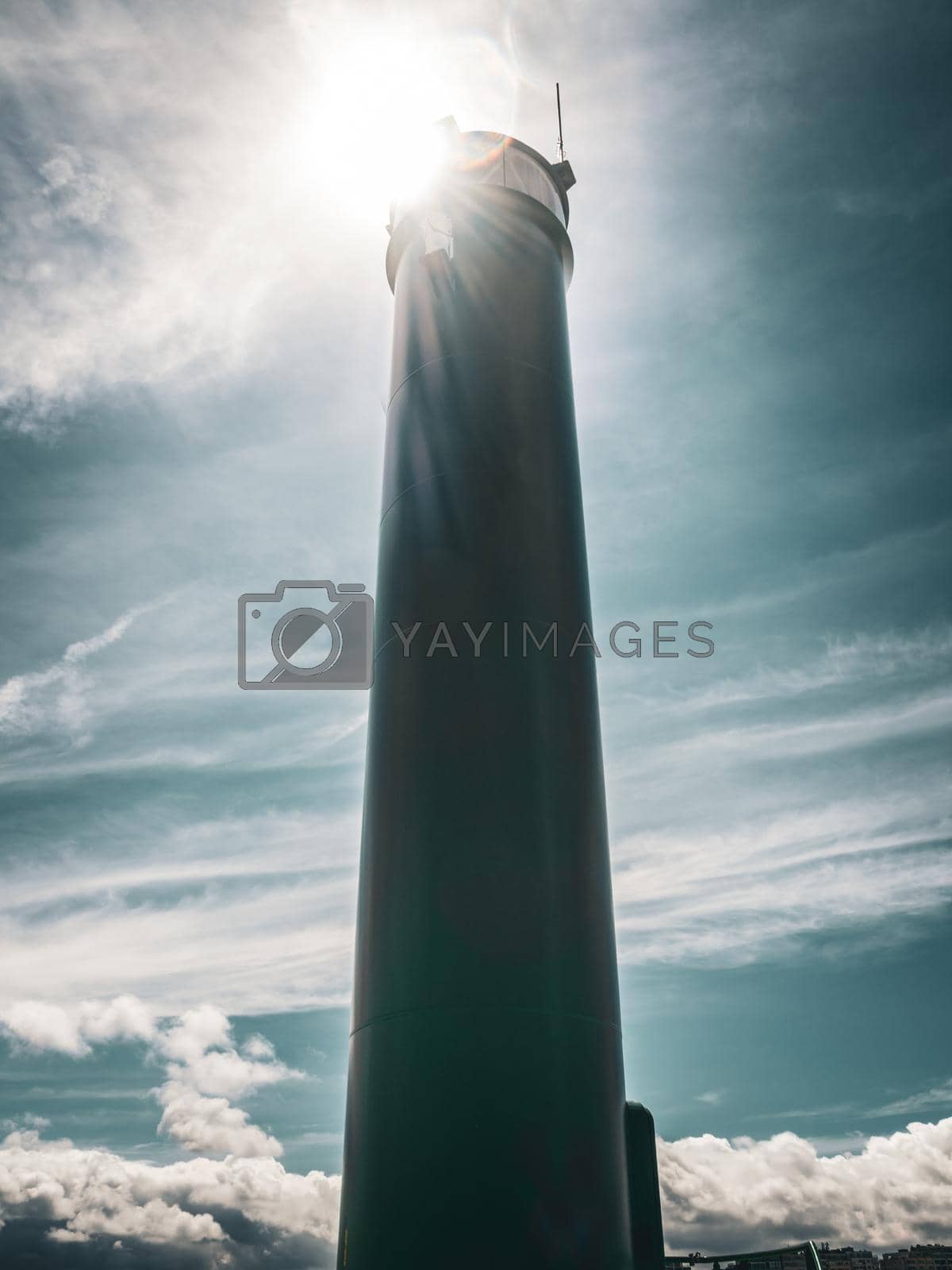 Royalty free image of Lighthouse Under the Harsh Sunlight in Ostend, Belgium by ShatraNuchor