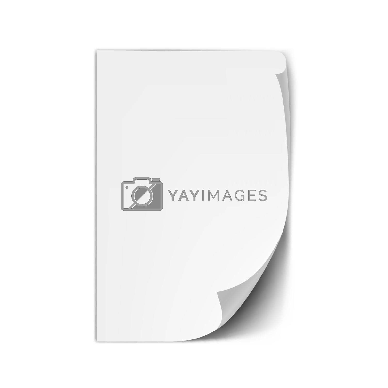 Royalty free image of Realistic Vertical Sheet Of Paper A4 Size by VectorThings