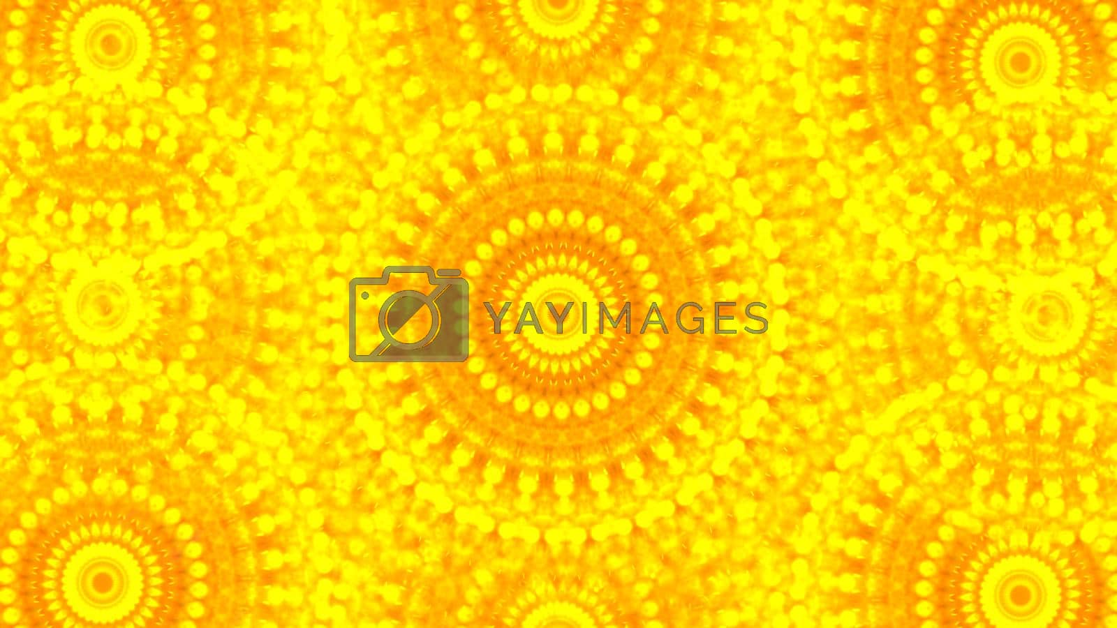 Royalty free image of Golden sunny mandala symmetry pattern, abstract design, background. Textured yellow effect, seamless design, kaleidoscope. by kristina_kokhanova