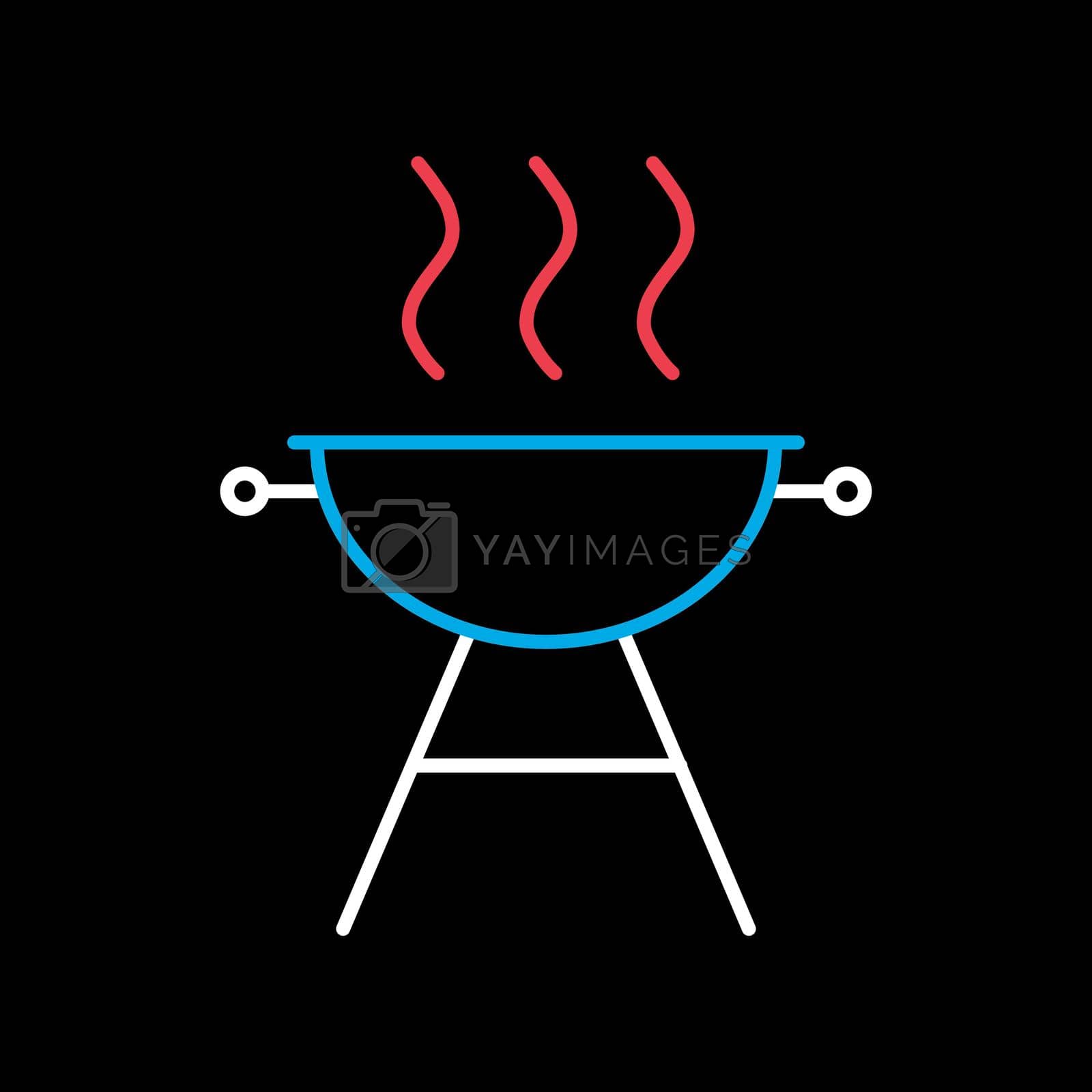 Royalty free image of Grill BBQ cookout vector icon by nosik