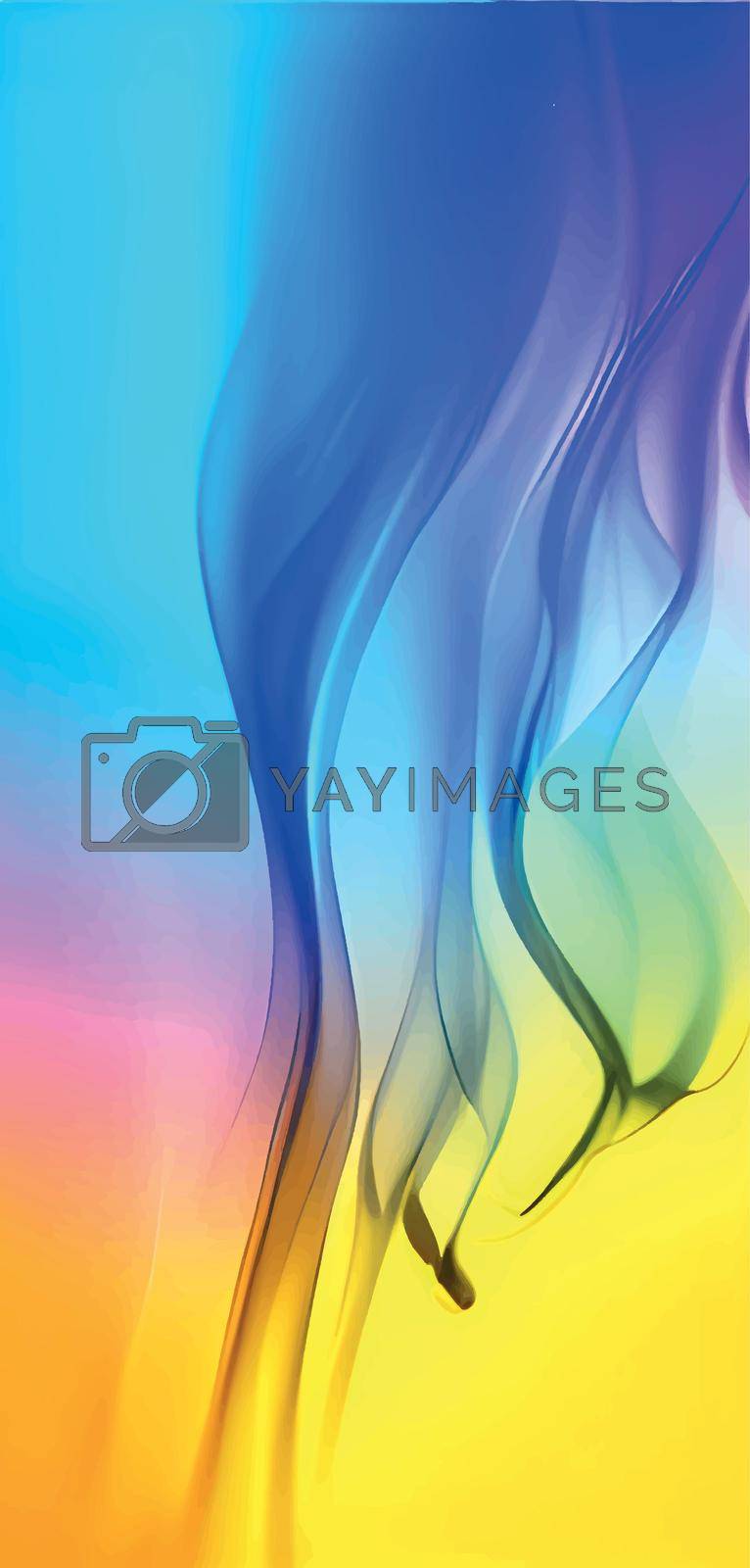 Royalty free image of abstract colorful background with smoke by yilmazsavaskandag
