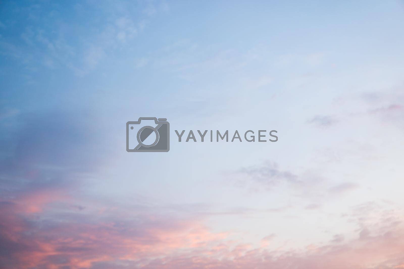 Royalty free image of Beautiful dramtic cloudy sky sunset background by andreonegin