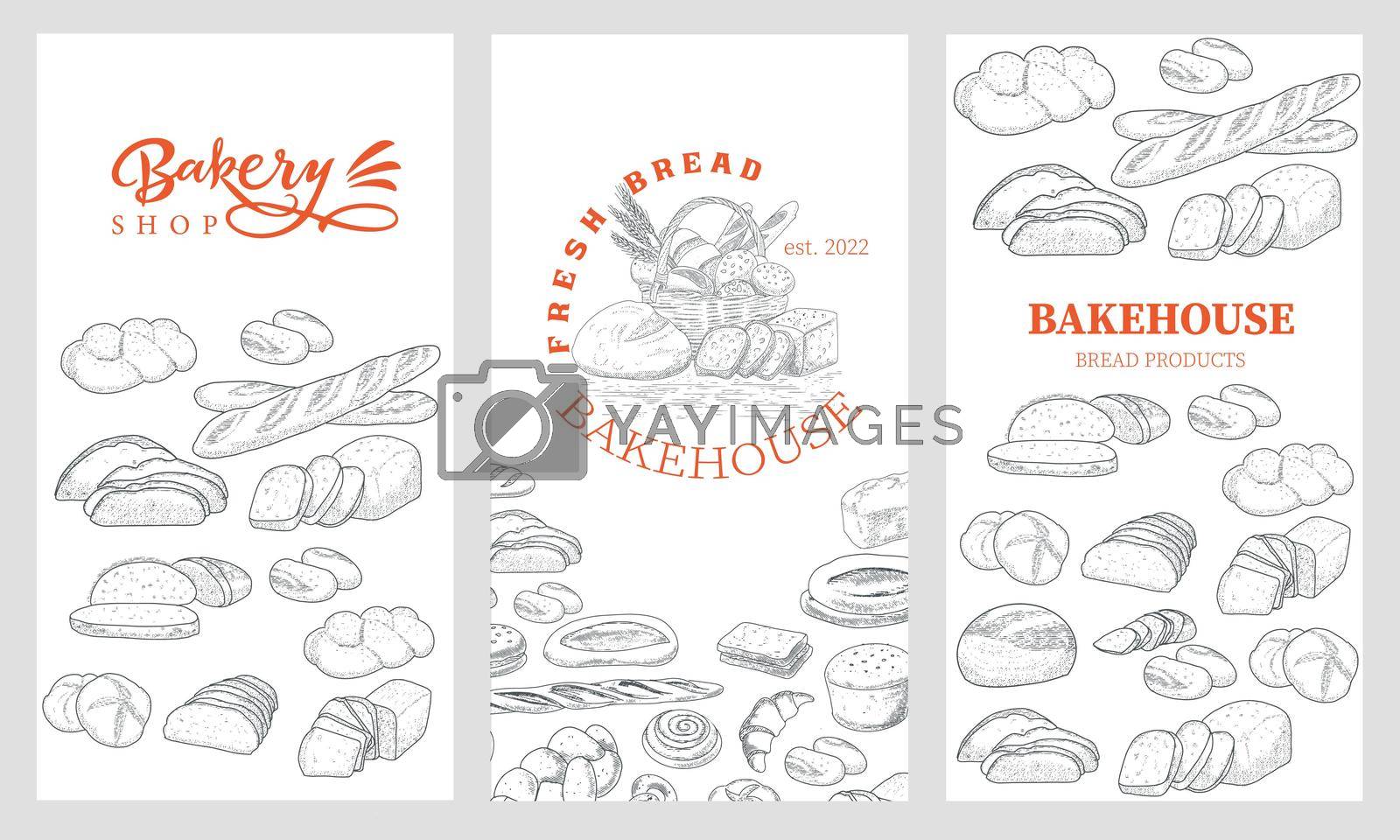 Royalty free image of A set of bakery templates by GALA_art